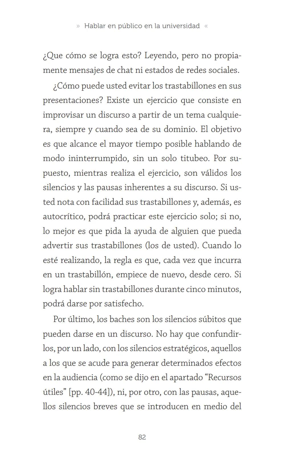 HABLAR EN
PÚBLICO EN LA
UNIVERSIDAD HABLAR EN
PÚBLICO EN LA
UNIVERSIDAD
Un manual para desenvolverse
ante una audiencia
John Moya Barreto
H