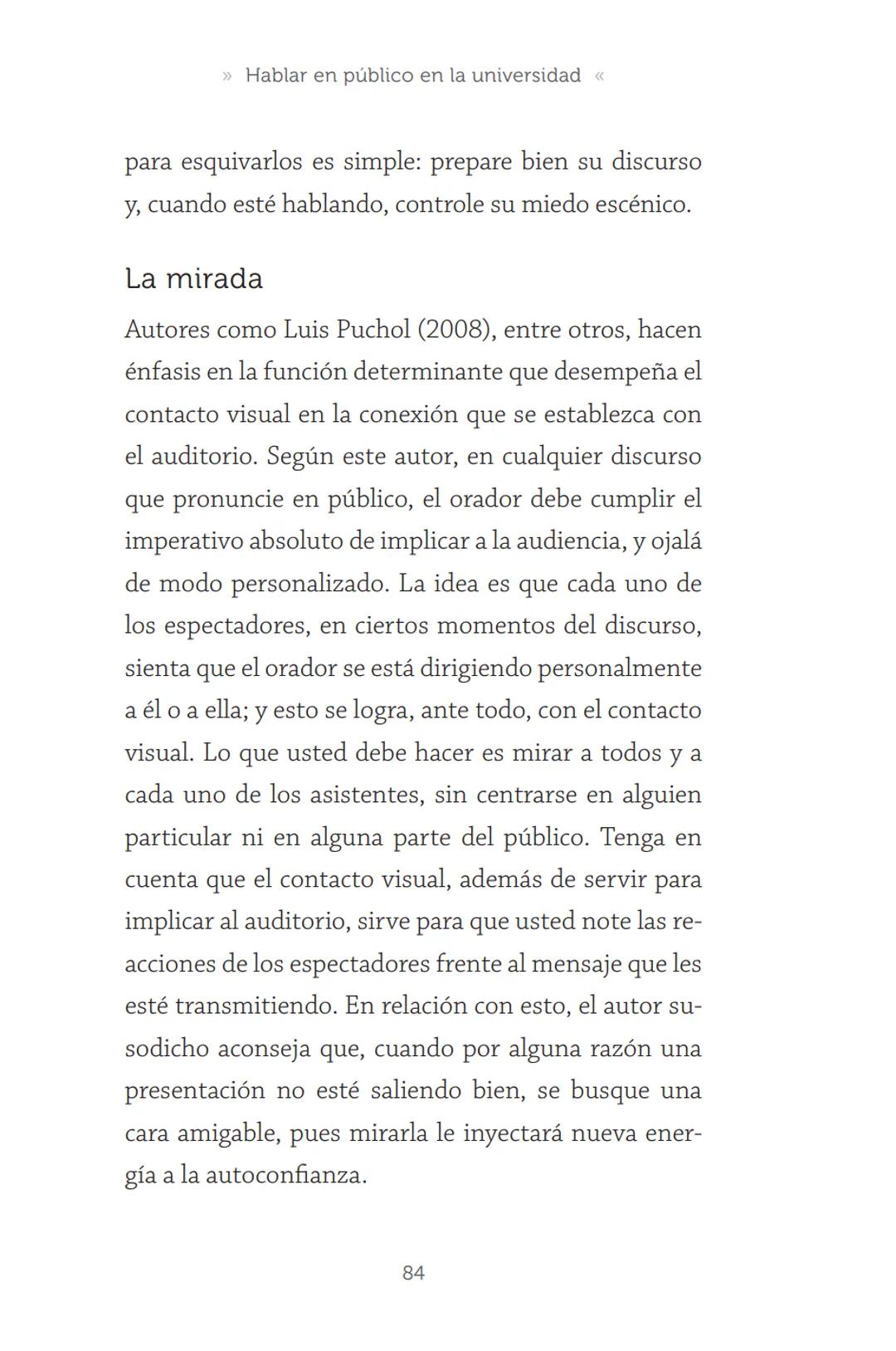 HABLAR EN
PÚBLICO EN LA
UNIVERSIDAD HABLAR EN
PÚBLICO EN LA
UNIVERSIDAD
Un manual para desenvolverse
ante una audiencia
John Moya Barreto
H