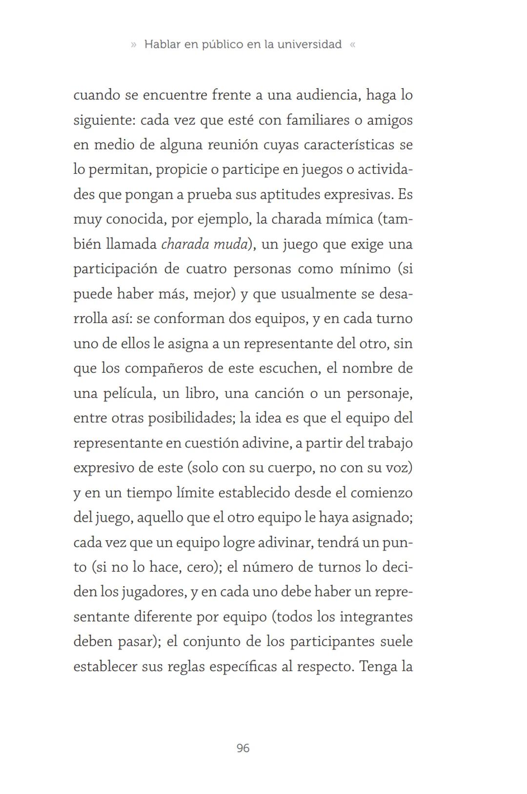 HABLAR EN
PÚBLICO EN LA
UNIVERSIDAD HABLAR EN
PÚBLICO EN LA
UNIVERSIDAD
Un manual para desenvolverse
ante una audiencia
John Moya Barreto
H
