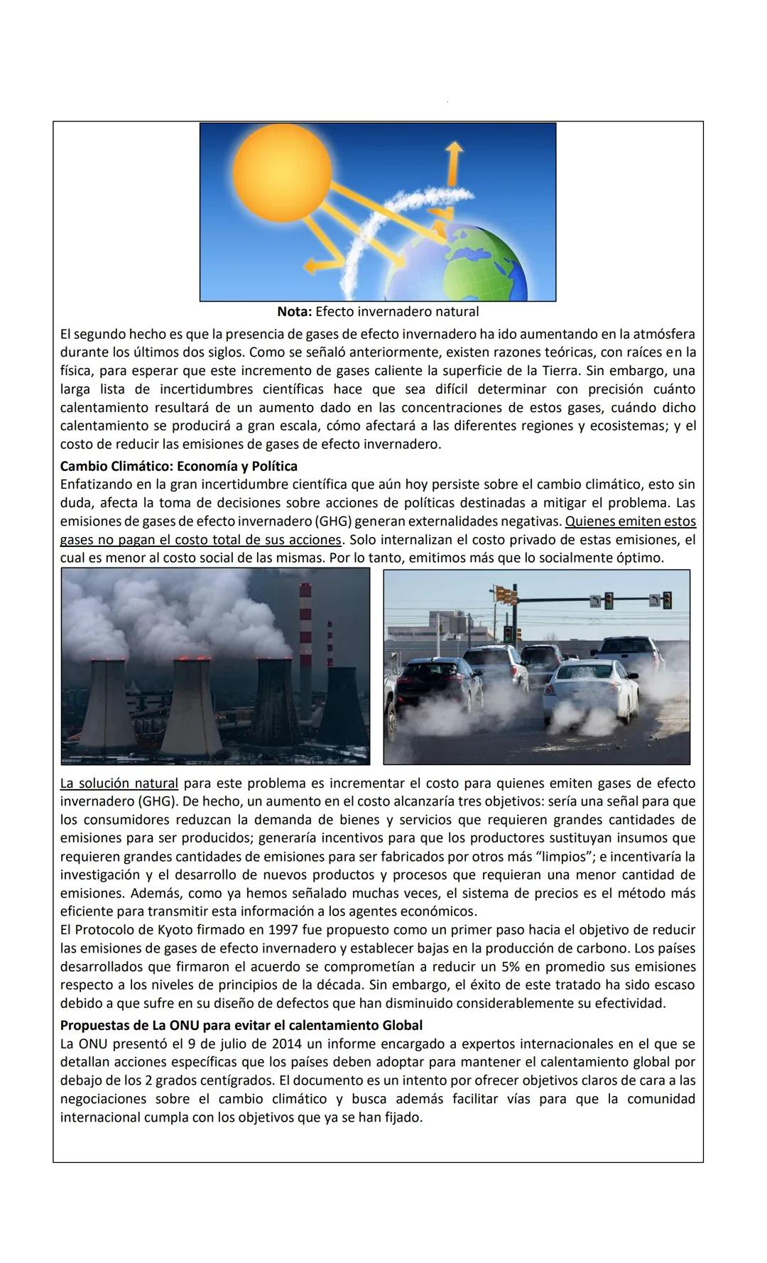Nota: Efecto invernadero natural
El segundo hecho es que la presencia de gases de efecto invernadero ha ido aumentando en la atmósfera
duran