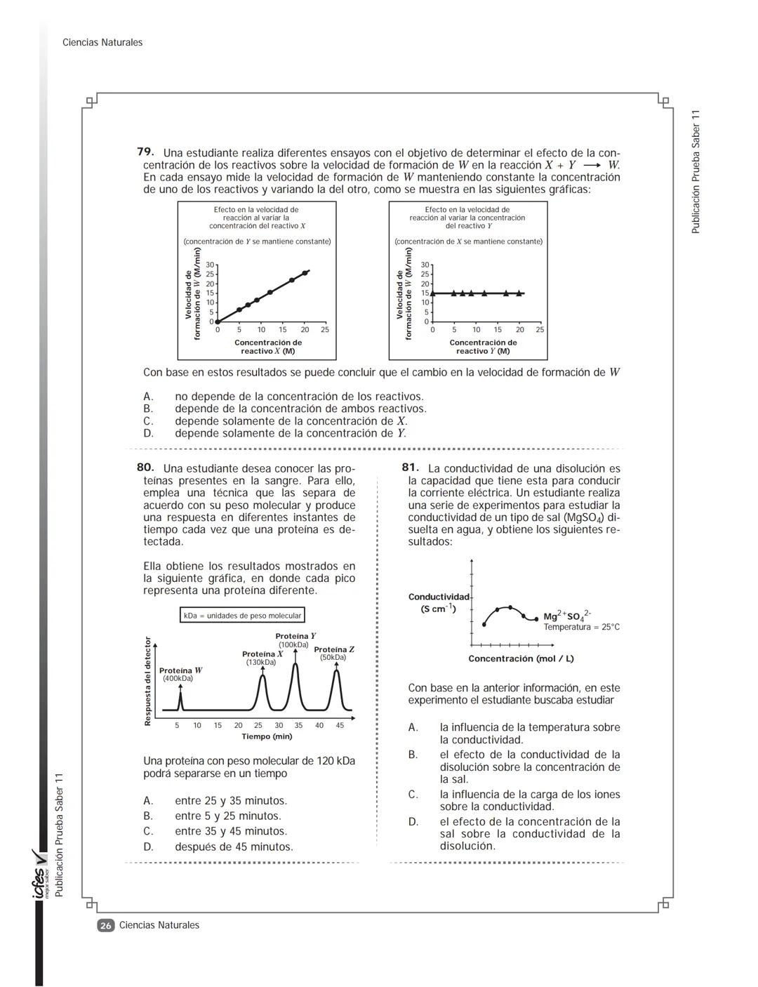 icfes V
saber 11°
CUADERNILLO
DE PREGUNTAS
SABER 11° 2016
Cuadernillo de prueba
Ejemplo de preguntas
11° grado Presidente de la República
Ju