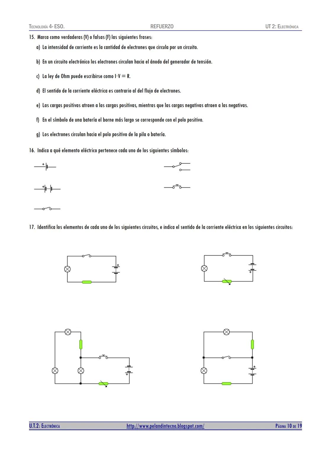 TECNOLOXÍA 4 ESO.
REFUERZO
UNIDAD TEMÁTICA 2
Electrónica
(4° DE ESO)
(REF)
UT 2: ELECTRÓNICA
MM 1 2 3 4 5 6 7 8 9 10 11 12 13 14 15
ГОСТ 427