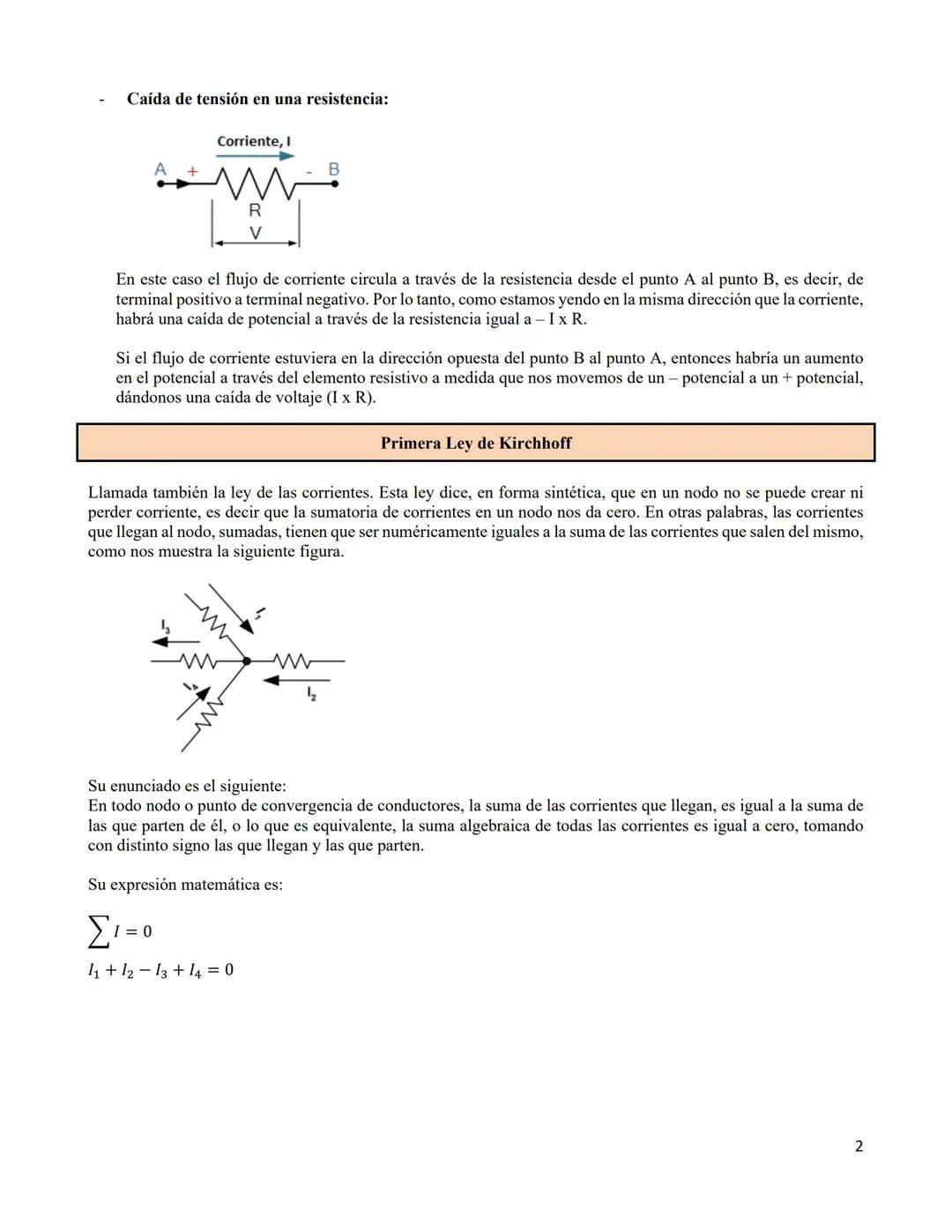 FISICA
Docente: Mg. Javier Benavides Buchelli
LEYES DE KIRCHHOFF
CONCEPTOS BÁSICOS
Nodo: Es la unión eléctrica de dos o más terminales corre