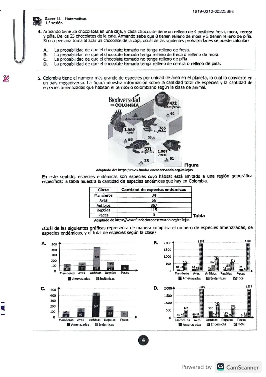 1819-0212-00225898
U
icfesos 11**
MATEMÁTICAS
*****
1. La figura muestra el triángulo rectángulo EFG.
¿Cuál segmento representa la hipotenus