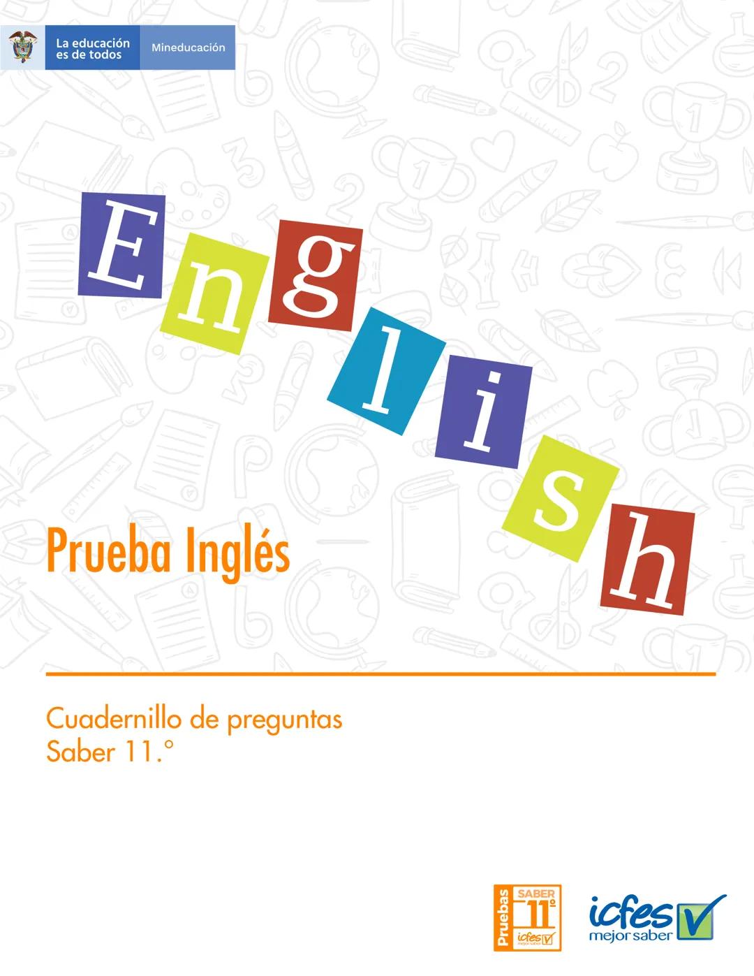 Cuadernillo de inglés