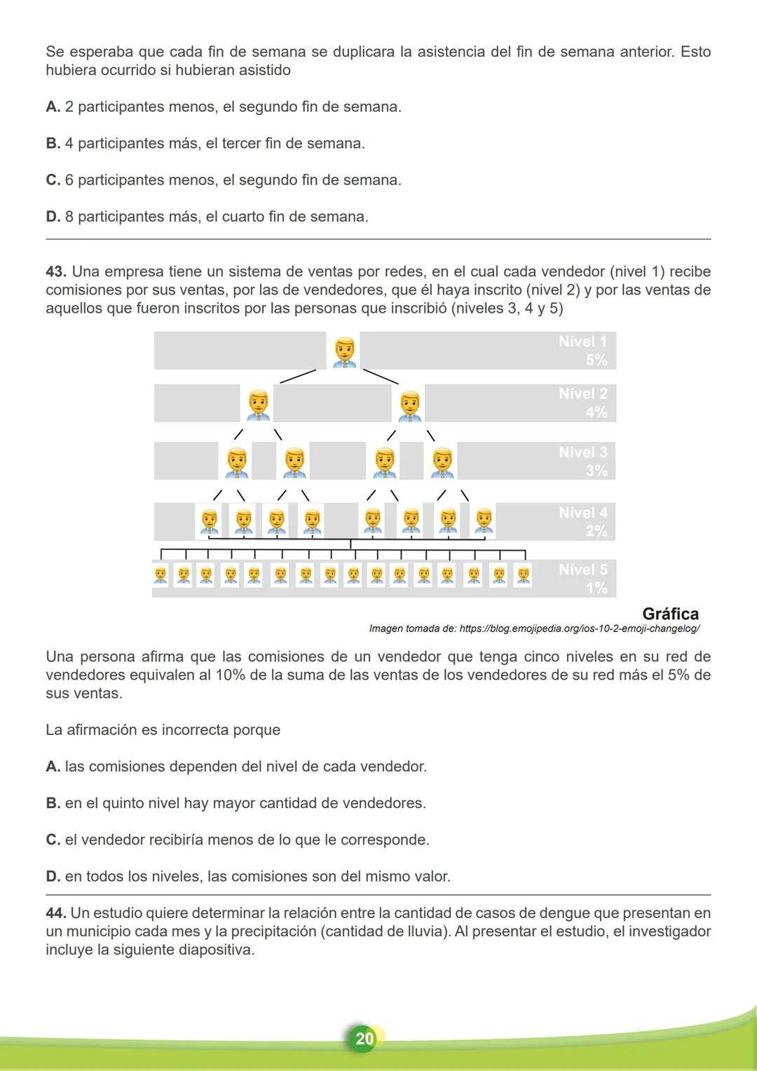 MATEMÁTICAS
26. En la tabla se registran los materiales necesarios para la construcción de un muro, y en la
gráfica el costo total acumulado