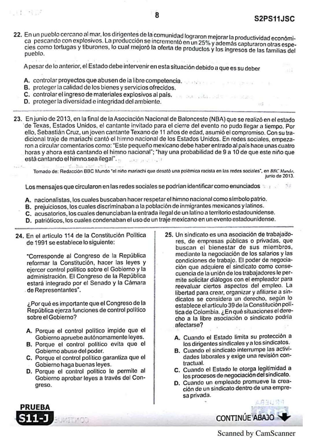 1
● La
Eje del
mejoramiento
Evaluación de la calidad
PRUEBA
S11-J
educativa
Evaluación por Desempeño en Competencias
Segunda sesión
En el si