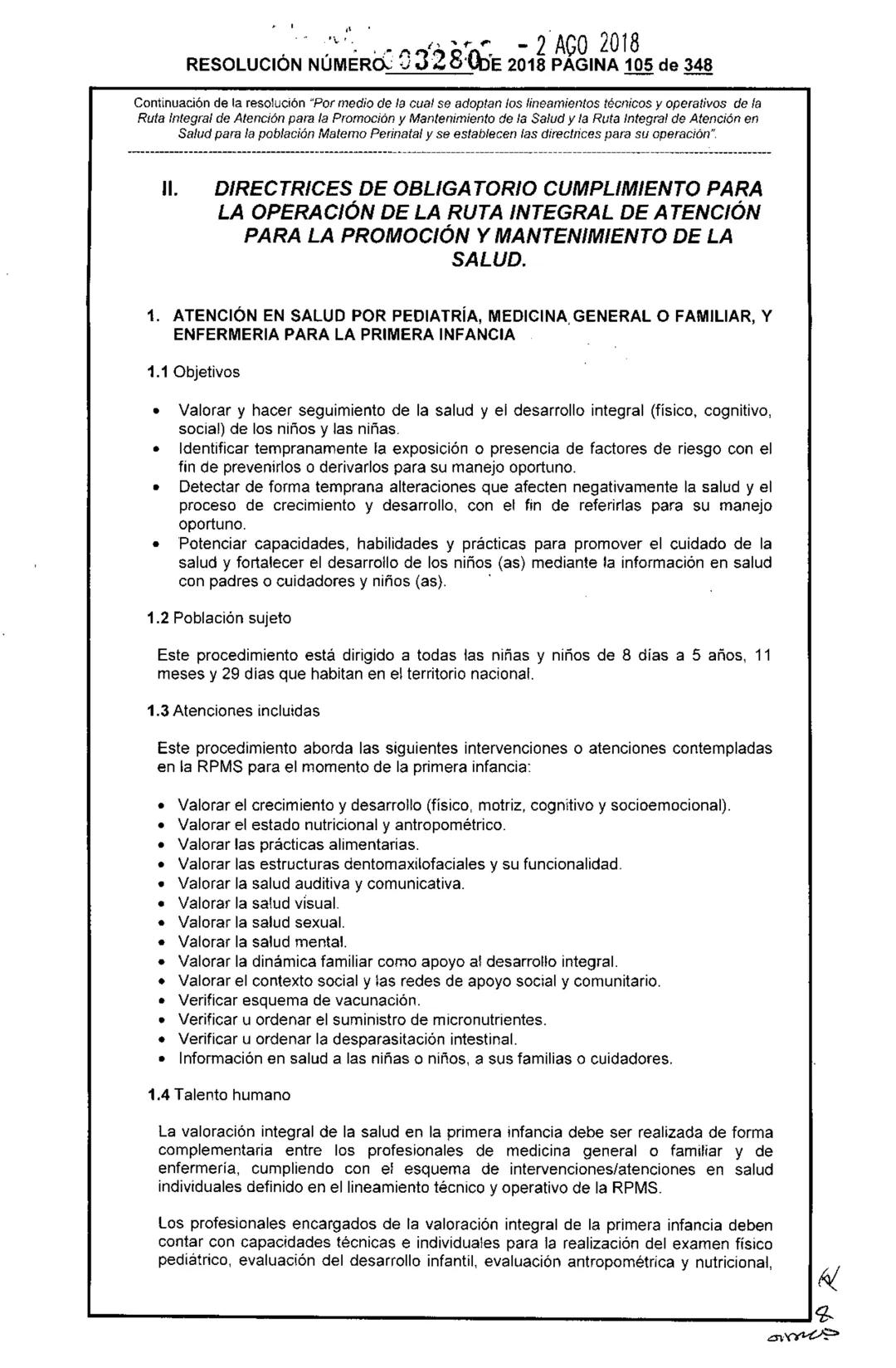 REPÚBLICA DE COLOMBIA
MINISTERIO DE SALUD Y PROTECCIÓN SOCIAL
RESOLUCIÓN NÚMER603280 DE 2018
2 AGO 2018
Por medio de la cual se adoptan los