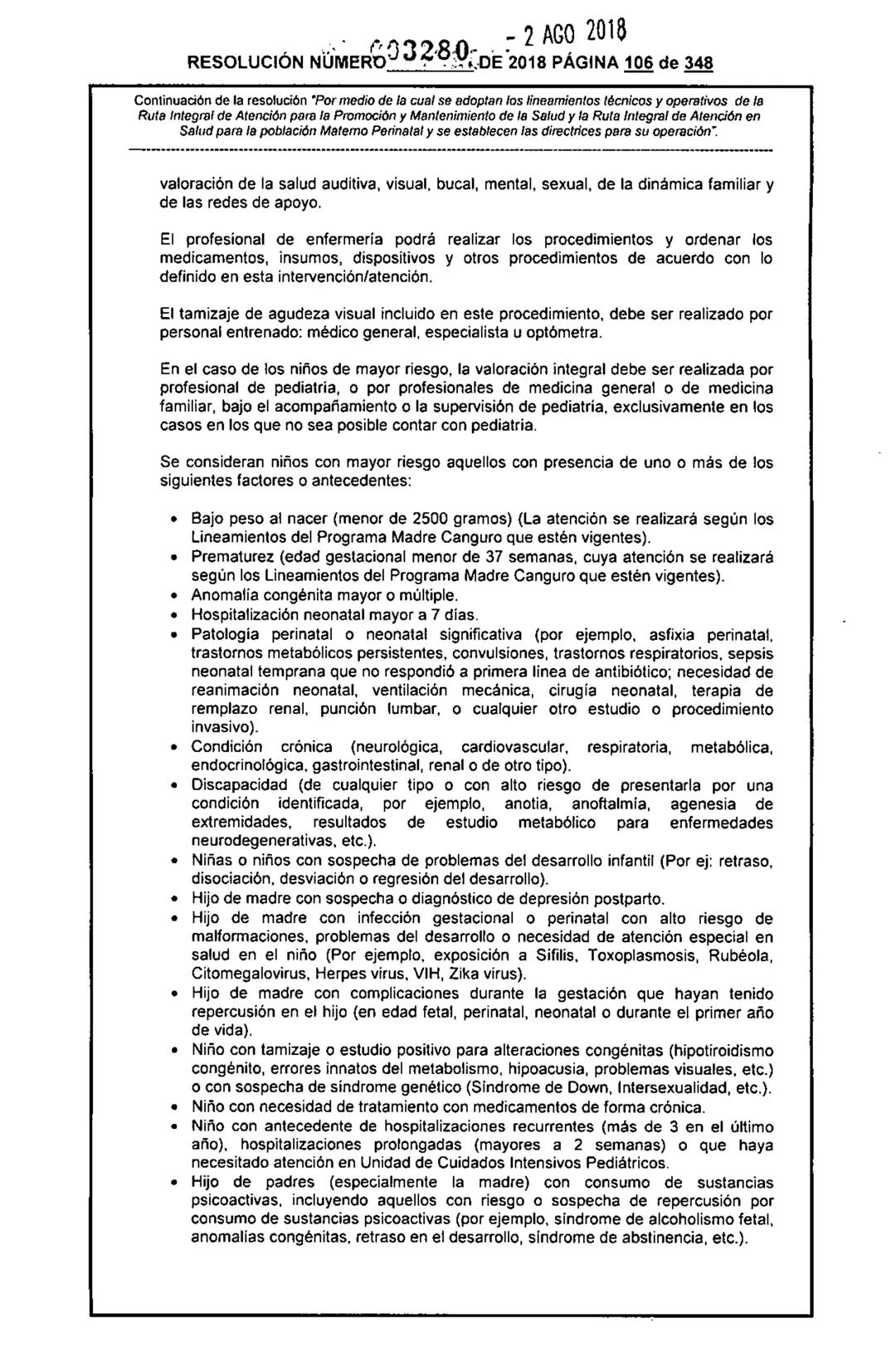 REPÚBLICA DE COLOMBIA
MINISTERIO DE SALUD Y PROTECCIÓN SOCIAL
RESOLUCIÓN NÚMER603280 DE 2018
2 AGO 2018
Por medio de la cual se adoptan los