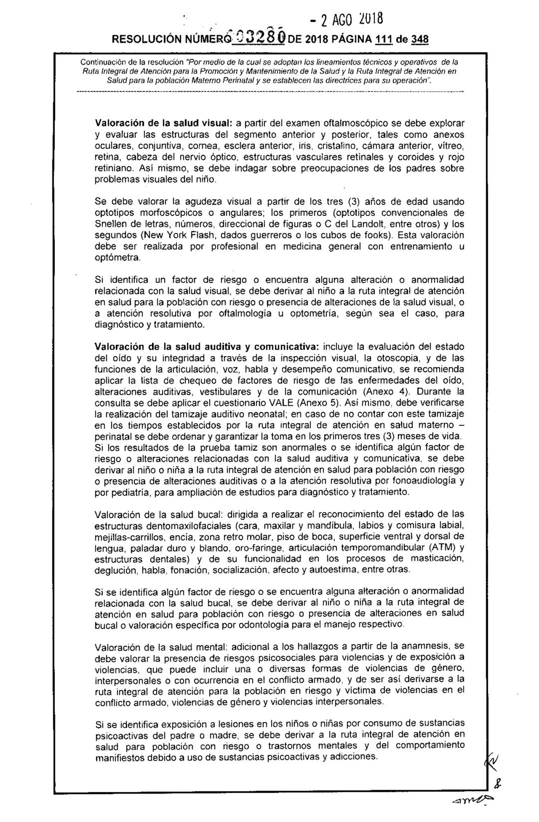 REPÚBLICA DE COLOMBIA
MINISTERIO DE SALUD Y PROTECCIÓN SOCIAL
RESOLUCIÓN NÚMER603280 DE 2018
2 AGO 2018
Por medio de la cual se adoptan los