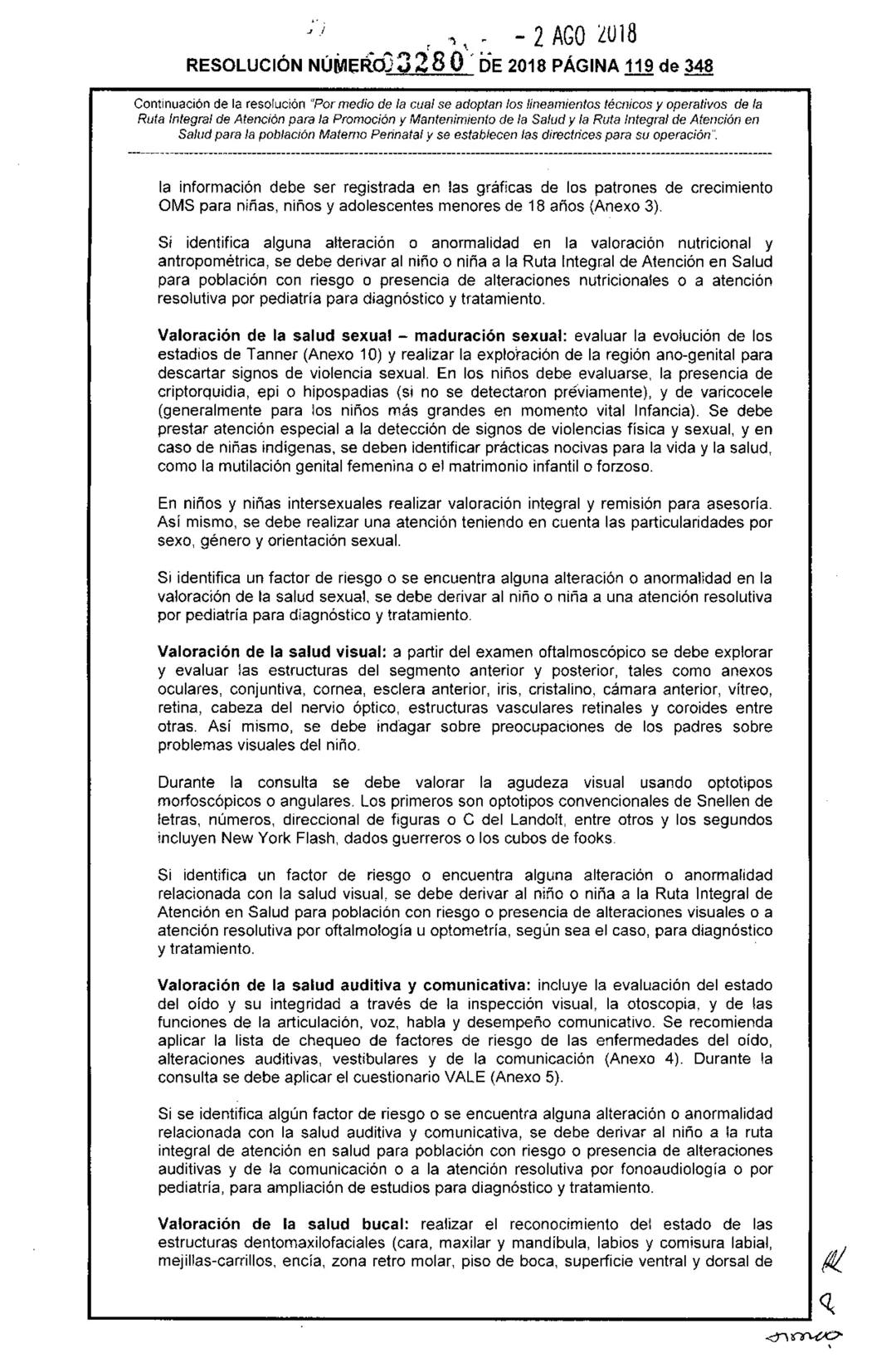 REPÚBLICA DE COLOMBIA
MINISTERIO DE SALUD Y PROTECCIÓN SOCIAL
RESOLUCIÓN NÚMER603280 DE 2018
2 AGO 2018
Por medio de la cual se adoptan los