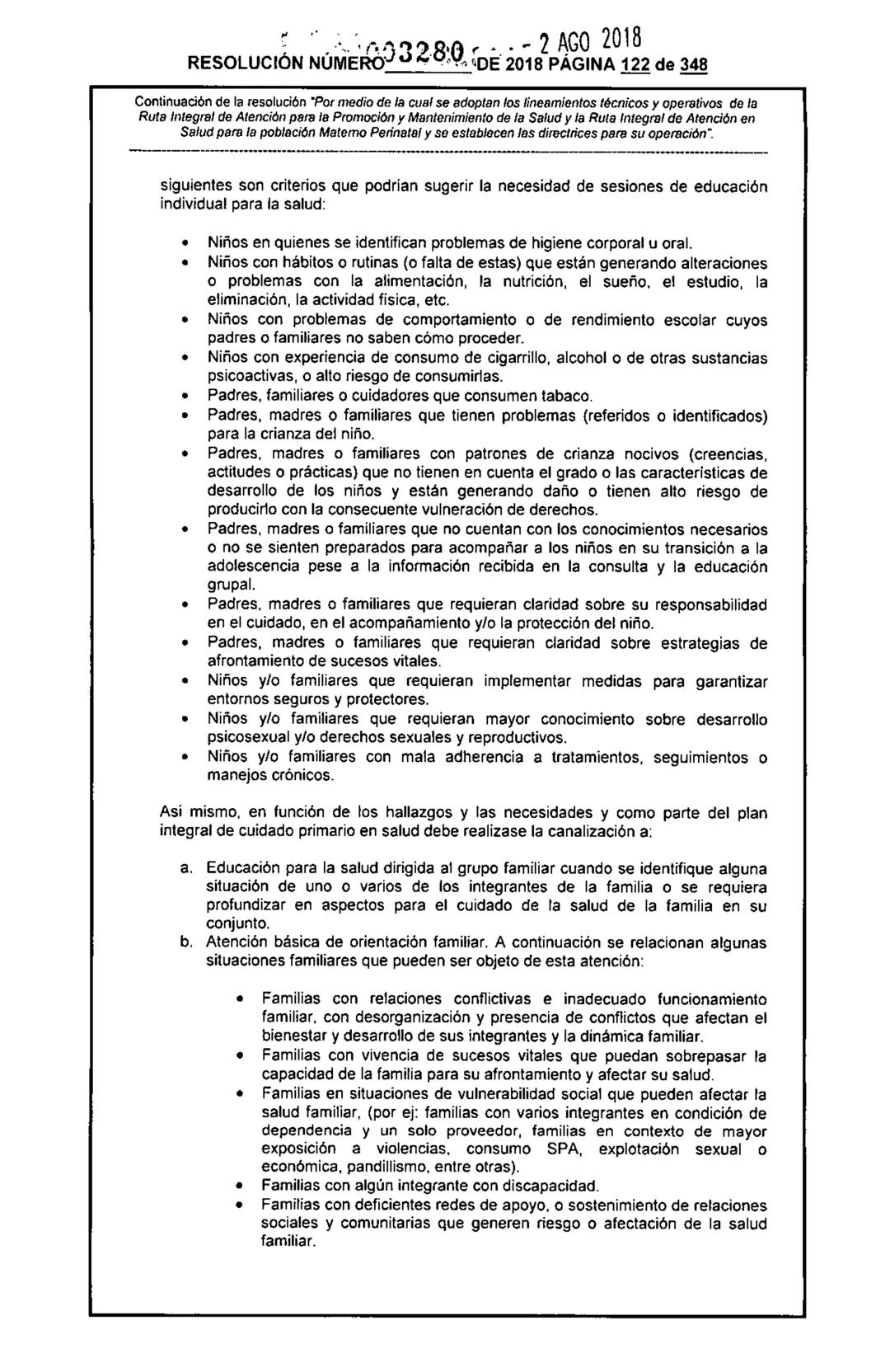 REPÚBLICA DE COLOMBIA
MINISTERIO DE SALUD Y PROTECCIÓN SOCIAL
RESOLUCIÓN NÚMER603280 DE 2018
2 AGO 2018
Por medio de la cual se adoptan los