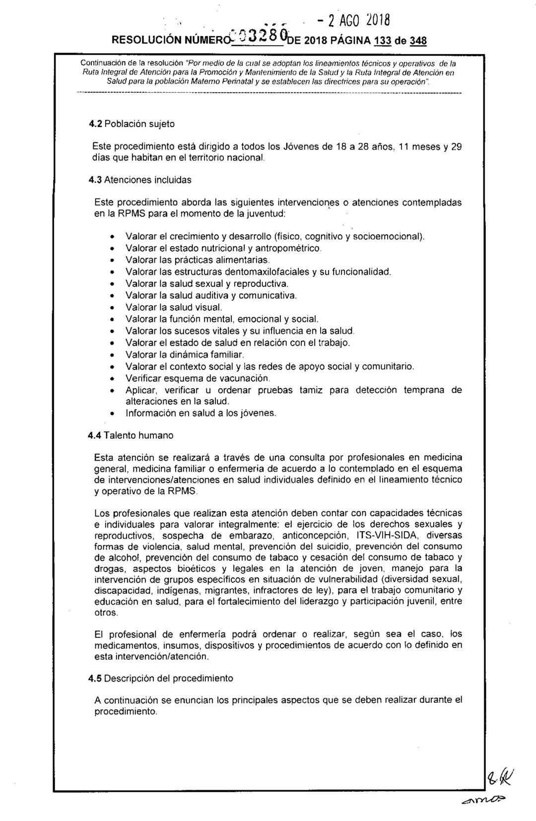 REPÚBLICA DE COLOMBIA
MINISTERIO DE SALUD Y PROTECCIÓN SOCIAL
RESOLUCIÓN NÚMER603280 DE 2018
2 AGO 2018
Por medio de la cual se adoptan los