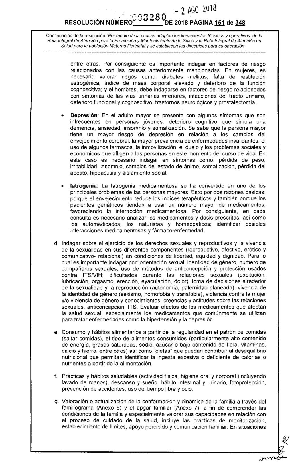 REPÚBLICA DE COLOMBIA
MINISTERIO DE SALUD Y PROTECCIÓN SOCIAL
RESOLUCIÓN NÚMER603280 DE 2018
2 AGO 2018
Por medio de la cual se adoptan los