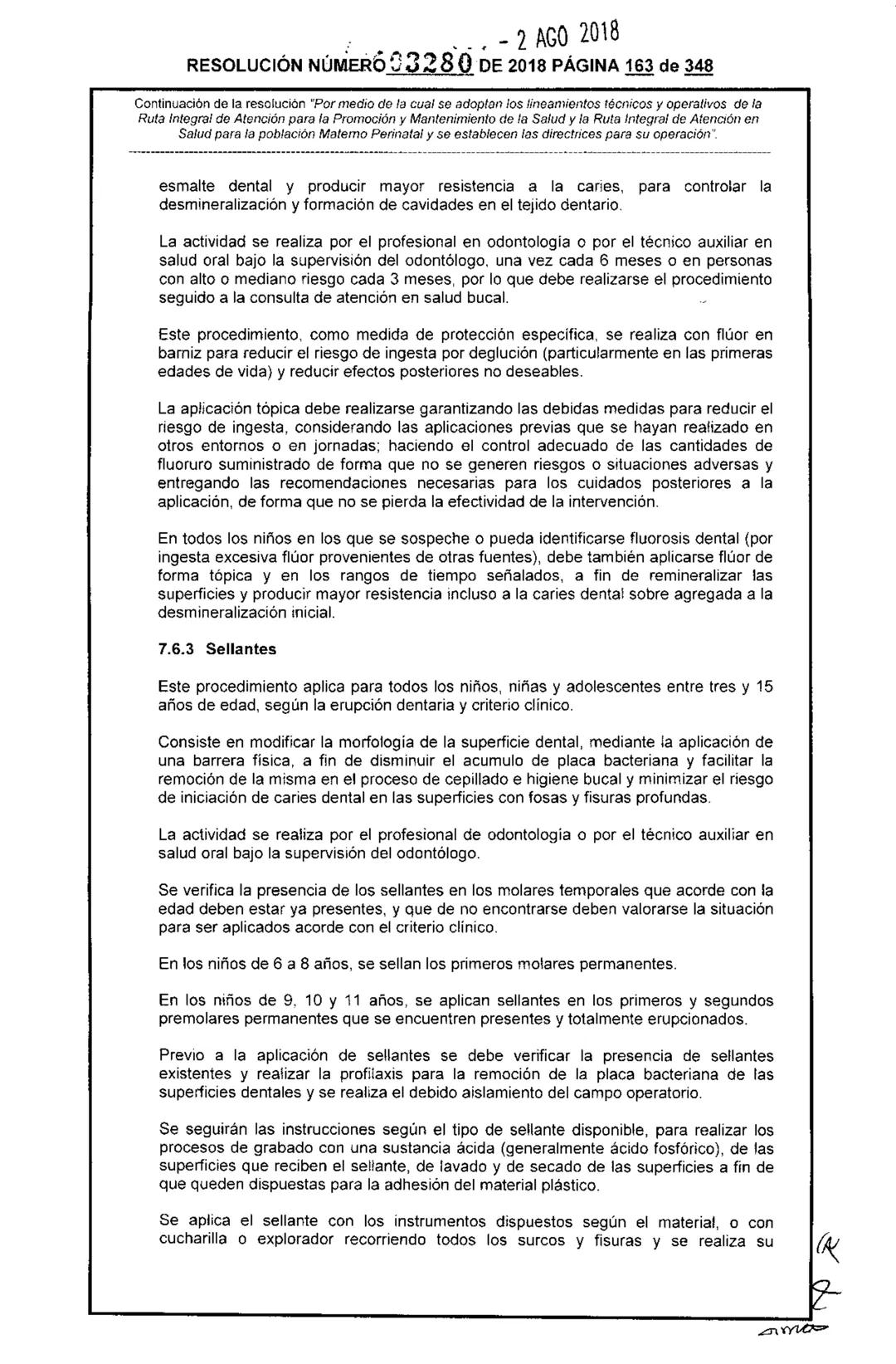 REPÚBLICA DE COLOMBIA
MINISTERIO DE SALUD Y PROTECCIÓN SOCIAL
RESOLUCIÓN NÚMER603280 DE 2018
2 AGO 2018
Por medio de la cual se adoptan los