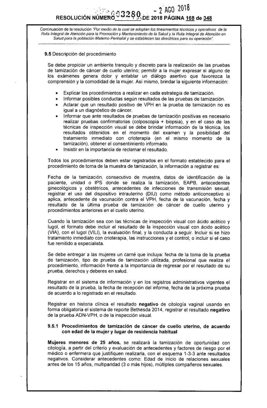 REPÚBLICA DE COLOMBIA
MINISTERIO DE SALUD Y PROTECCIÓN SOCIAL
RESOLUCIÓN NÚMER603280 DE 2018
2 AGO 2018
Por medio de la cual se adoptan los