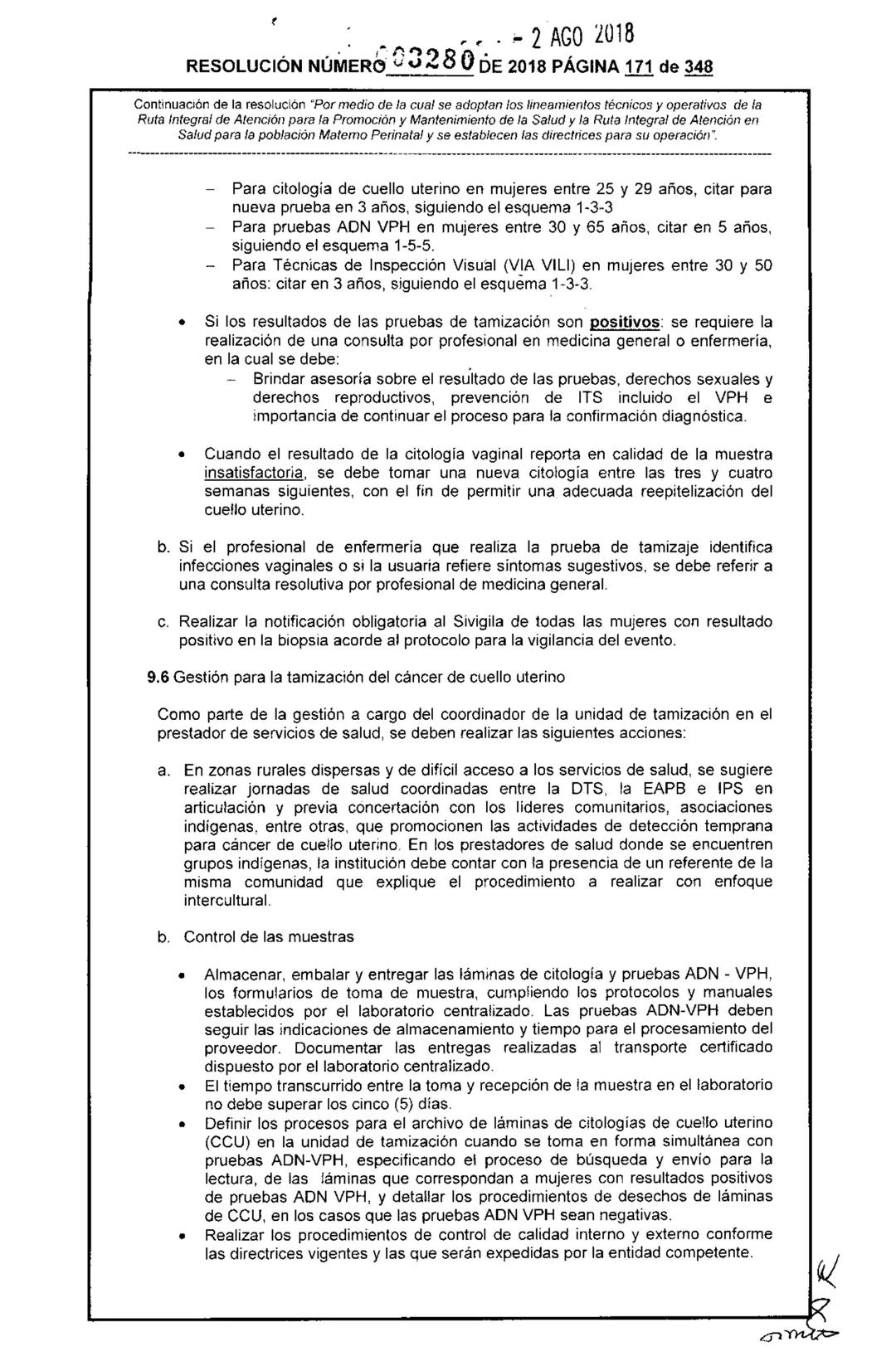 REPÚBLICA DE COLOMBIA
MINISTERIO DE SALUD Y PROTECCIÓN SOCIAL
RESOLUCIÓN NÚMER603280 DE 2018
2 AGO 2018
Por medio de la cual se adoptan los