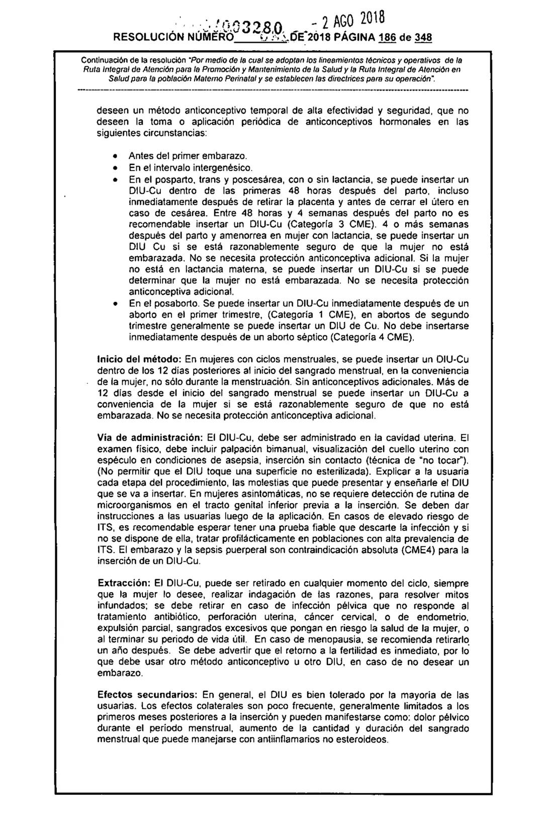 REPÚBLICA DE COLOMBIA
MINISTERIO DE SALUD Y PROTECCIÓN SOCIAL
RESOLUCIÓN NÚMER603280 DE 2018
2 AGO 2018
Por medio de la cual se adoptan los