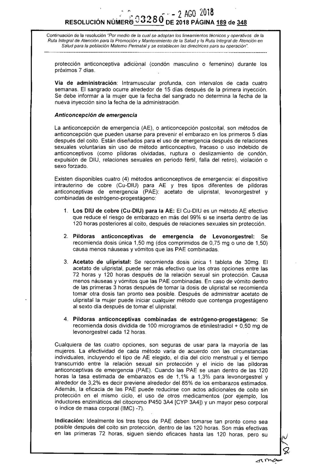 REPÚBLICA DE COLOMBIA
MINISTERIO DE SALUD Y PROTECCIÓN SOCIAL
RESOLUCIÓN NÚMER603280 DE 2018
2 AGO 2018
Por medio de la cual se adoptan los