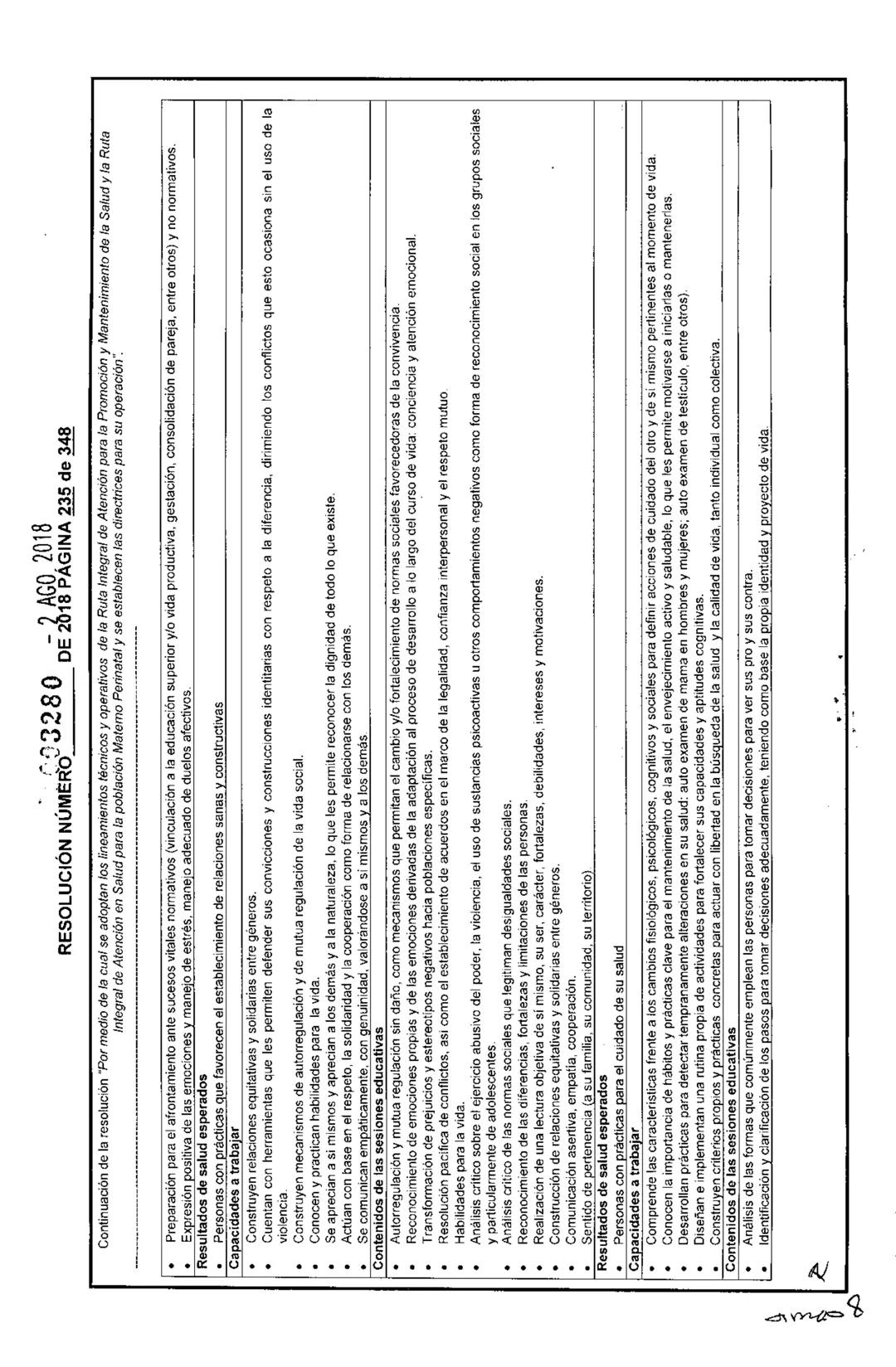 REPÚBLICA DE COLOMBIA
MINISTERIO DE SALUD Y PROTECCIÓN SOCIAL
RESOLUCIÓN NÚMER603280 DE 2018
2 AGO 2018
Por medio de la cual se adoptan los