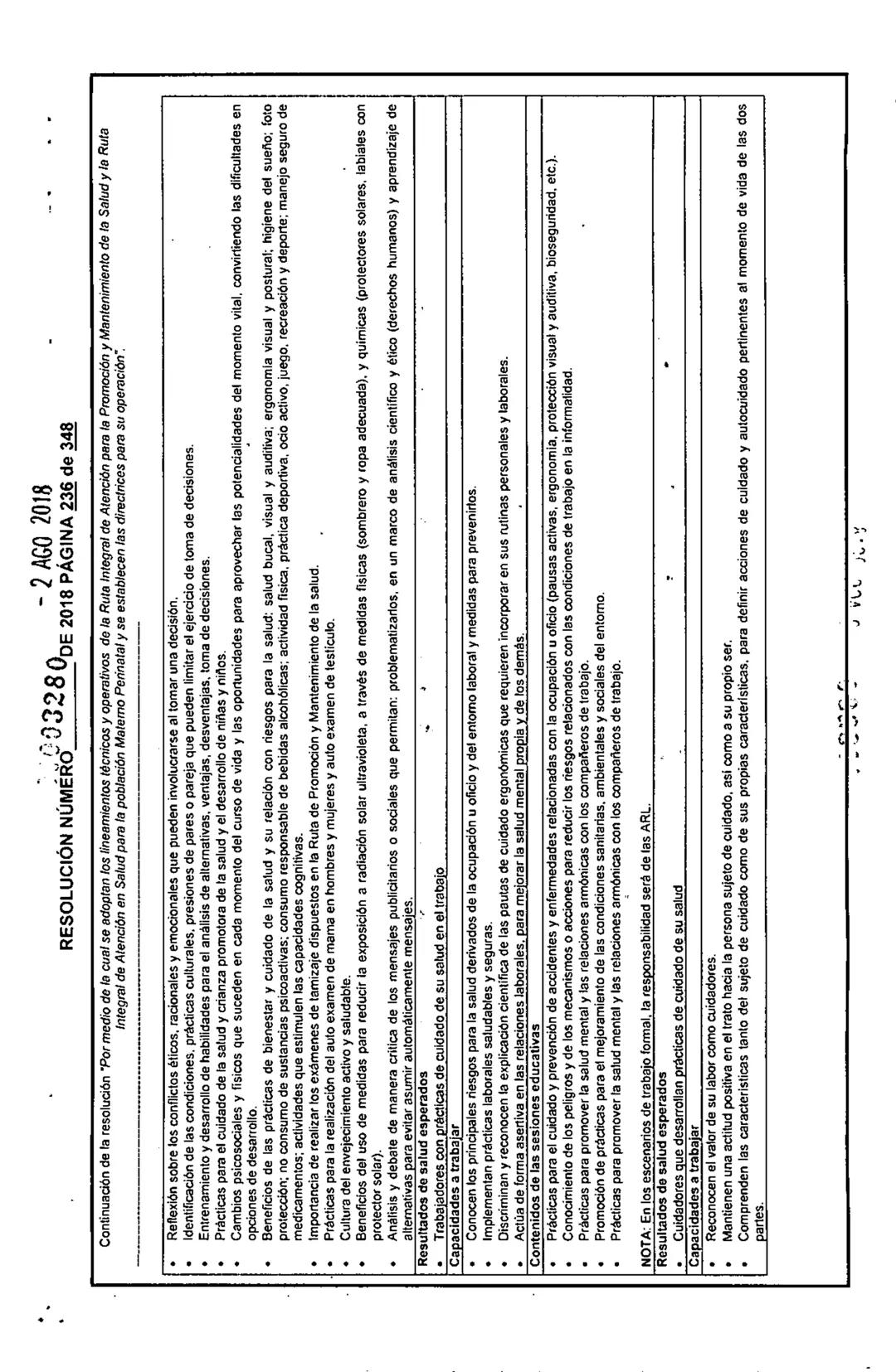 REPÚBLICA DE COLOMBIA
MINISTERIO DE SALUD Y PROTECCIÓN SOCIAL
RESOLUCIÓN NÚMER603280 DE 2018
2 AGO 2018
Por medio de la cual se adoptan los