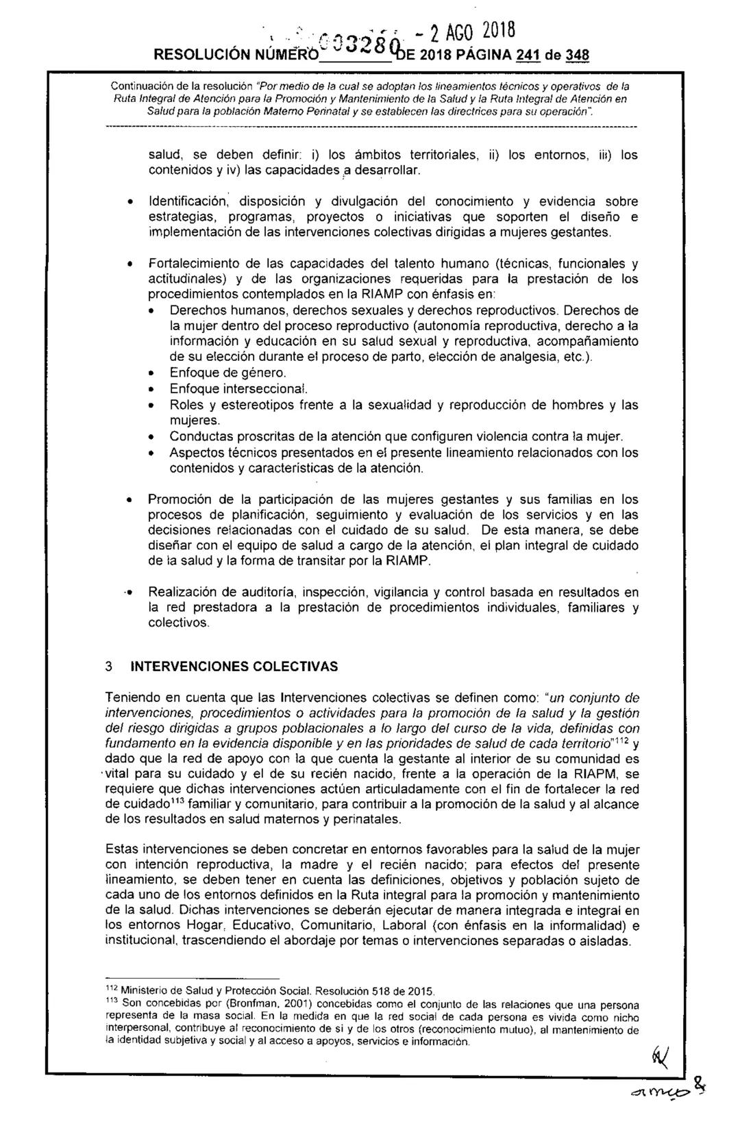 REPÚBLICA DE COLOMBIA
MINISTERIO DE SALUD Y PROTECCIÓN SOCIAL
RESOLUCIÓN NÚMER603280 DE 2018
2 AGO 2018
Por medio de la cual se adoptan los