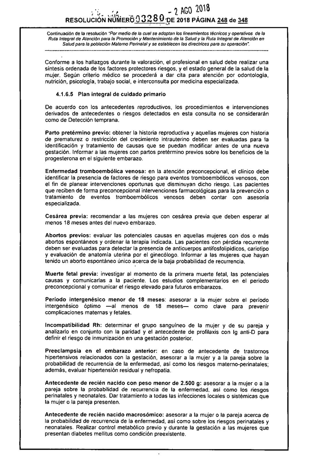REPÚBLICA DE COLOMBIA
MINISTERIO DE SALUD Y PROTECCIÓN SOCIAL
RESOLUCIÓN NÚMER603280 DE 2018
2 AGO 2018
Por medio de la cual se adoptan los