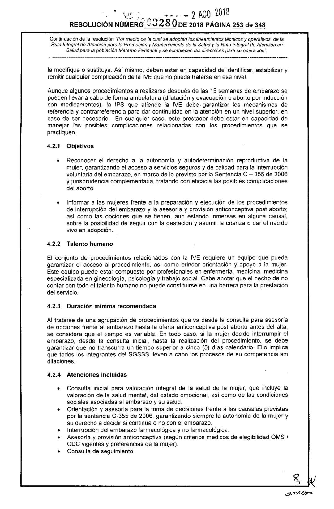 REPÚBLICA DE COLOMBIA
MINISTERIO DE SALUD Y PROTECCIÓN SOCIAL
RESOLUCIÓN NÚMER603280 DE 2018
2 AGO 2018
Por medio de la cual se adoptan los