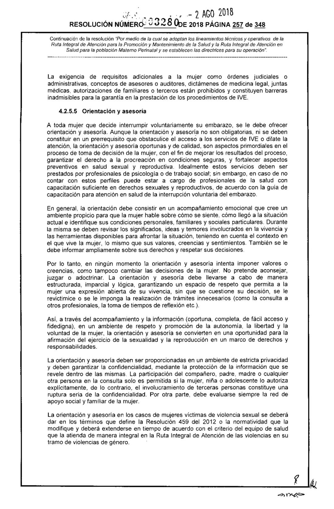 REPÚBLICA DE COLOMBIA
MINISTERIO DE SALUD Y PROTECCIÓN SOCIAL
RESOLUCIÓN NÚMER603280 DE 2018
2 AGO 2018
Por medio de la cual se adoptan los