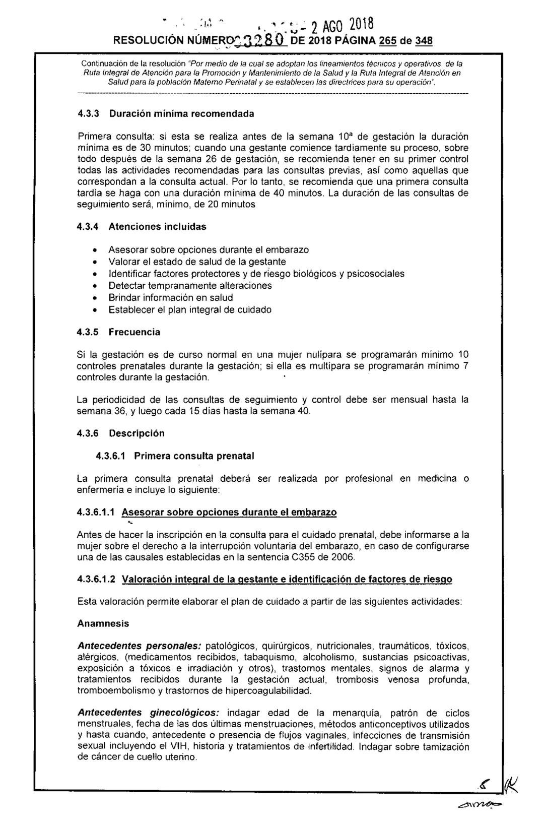 REPÚBLICA DE COLOMBIA
MINISTERIO DE SALUD Y PROTECCIÓN SOCIAL
RESOLUCIÓN NÚMER603280 DE 2018
2 AGO 2018
Por medio de la cual se adoptan los