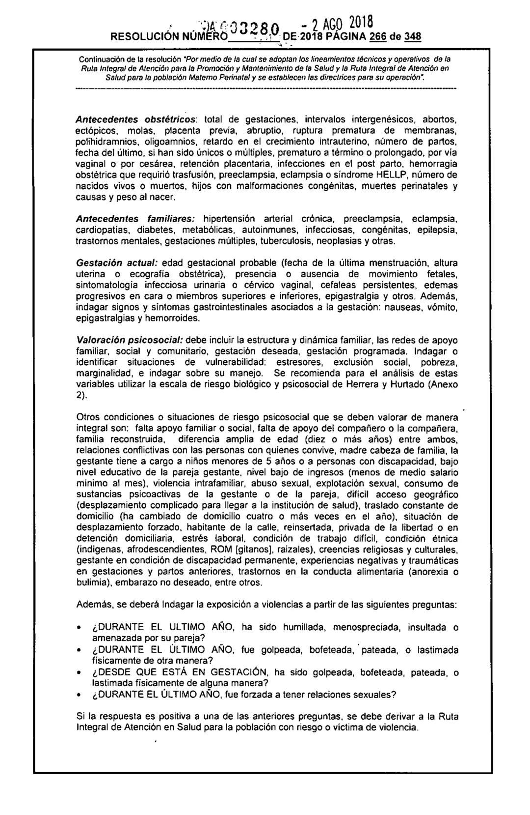 REPÚBLICA DE COLOMBIA
MINISTERIO DE SALUD Y PROTECCIÓN SOCIAL
RESOLUCIÓN NÚMER603280 DE 2018
2 AGO 2018
Por medio de la cual se adoptan los