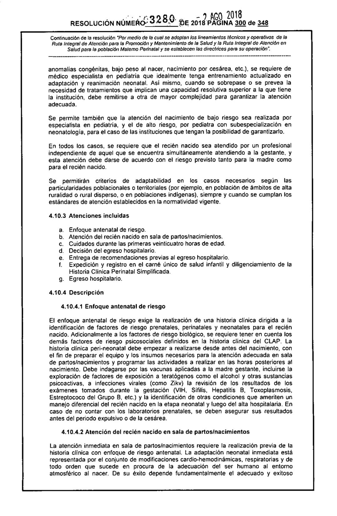 REPÚBLICA DE COLOMBIA
MINISTERIO DE SALUD Y PROTECCIÓN SOCIAL
RESOLUCIÓN NÚMER603280 DE 2018
2 AGO 2018
Por medio de la cual se adoptan los