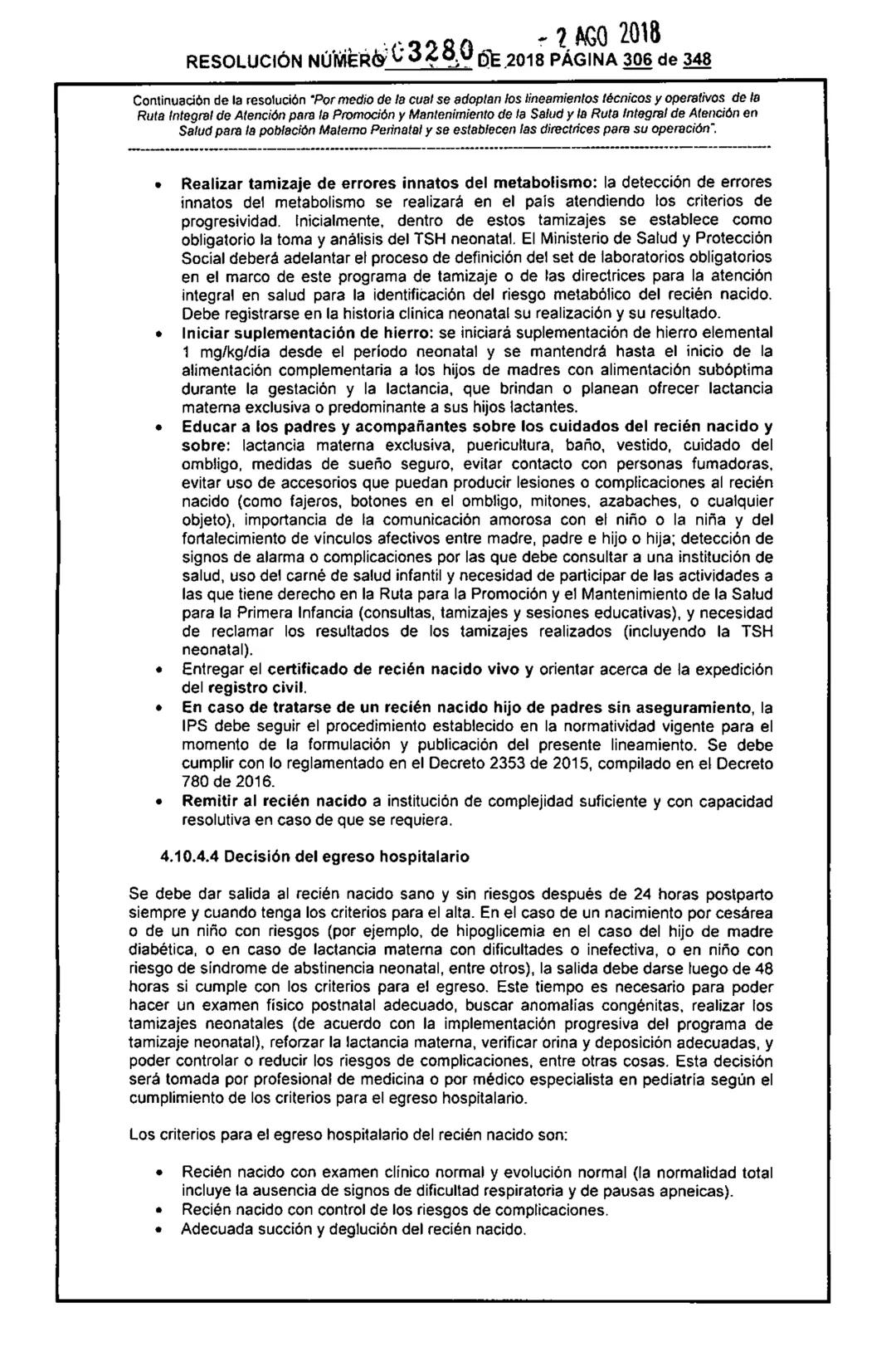 REPÚBLICA DE COLOMBIA
MINISTERIO DE SALUD Y PROTECCIÓN SOCIAL
RESOLUCIÓN NÚMER603280 DE 2018
2 AGO 2018
Por medio de la cual se adoptan los