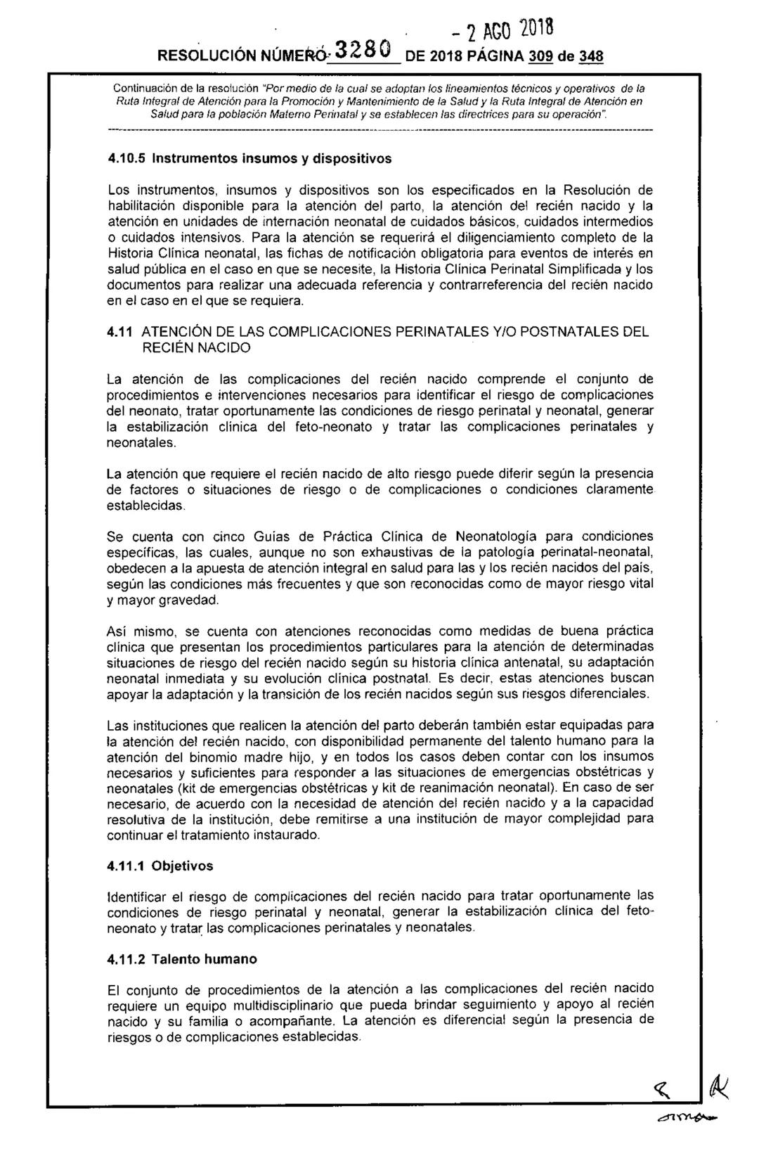 REPÚBLICA DE COLOMBIA
MINISTERIO DE SALUD Y PROTECCIÓN SOCIAL
RESOLUCIÓN NÚMER603280 DE 2018
2 AGO 2018
Por medio de la cual se adoptan los