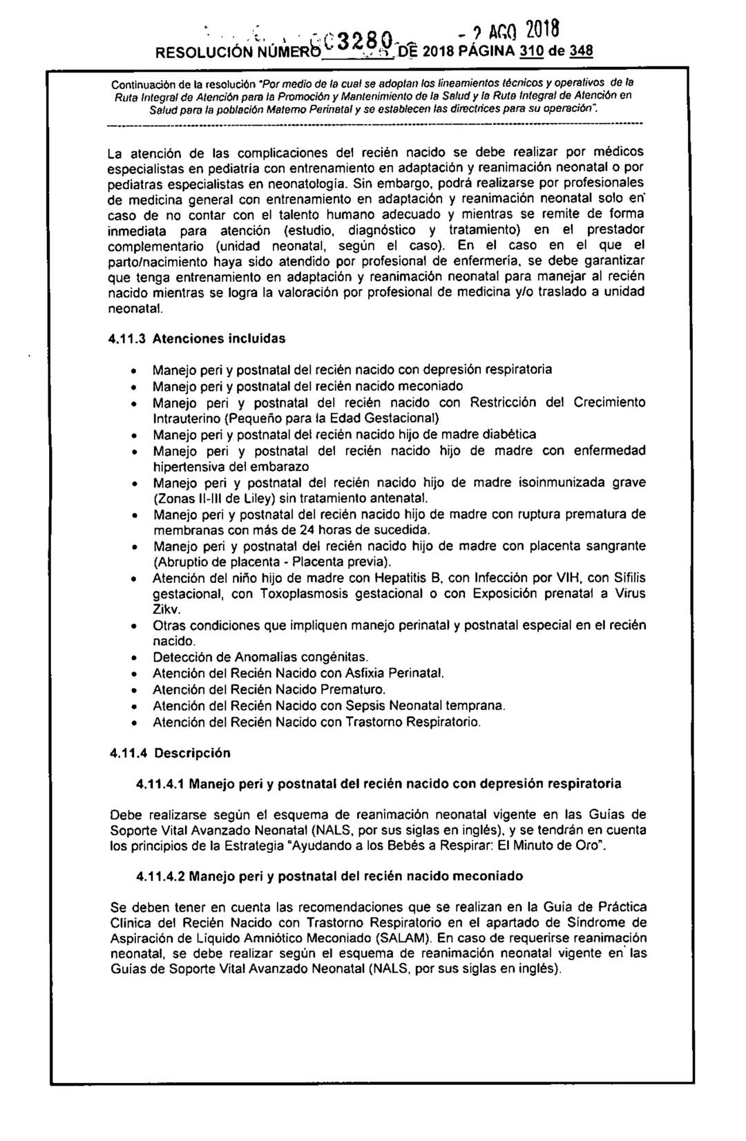 REPÚBLICA DE COLOMBIA
MINISTERIO DE SALUD Y PROTECCIÓN SOCIAL
RESOLUCIÓN NÚMER603280 DE 2018
2 AGO 2018
Por medio de la cual se adoptan los