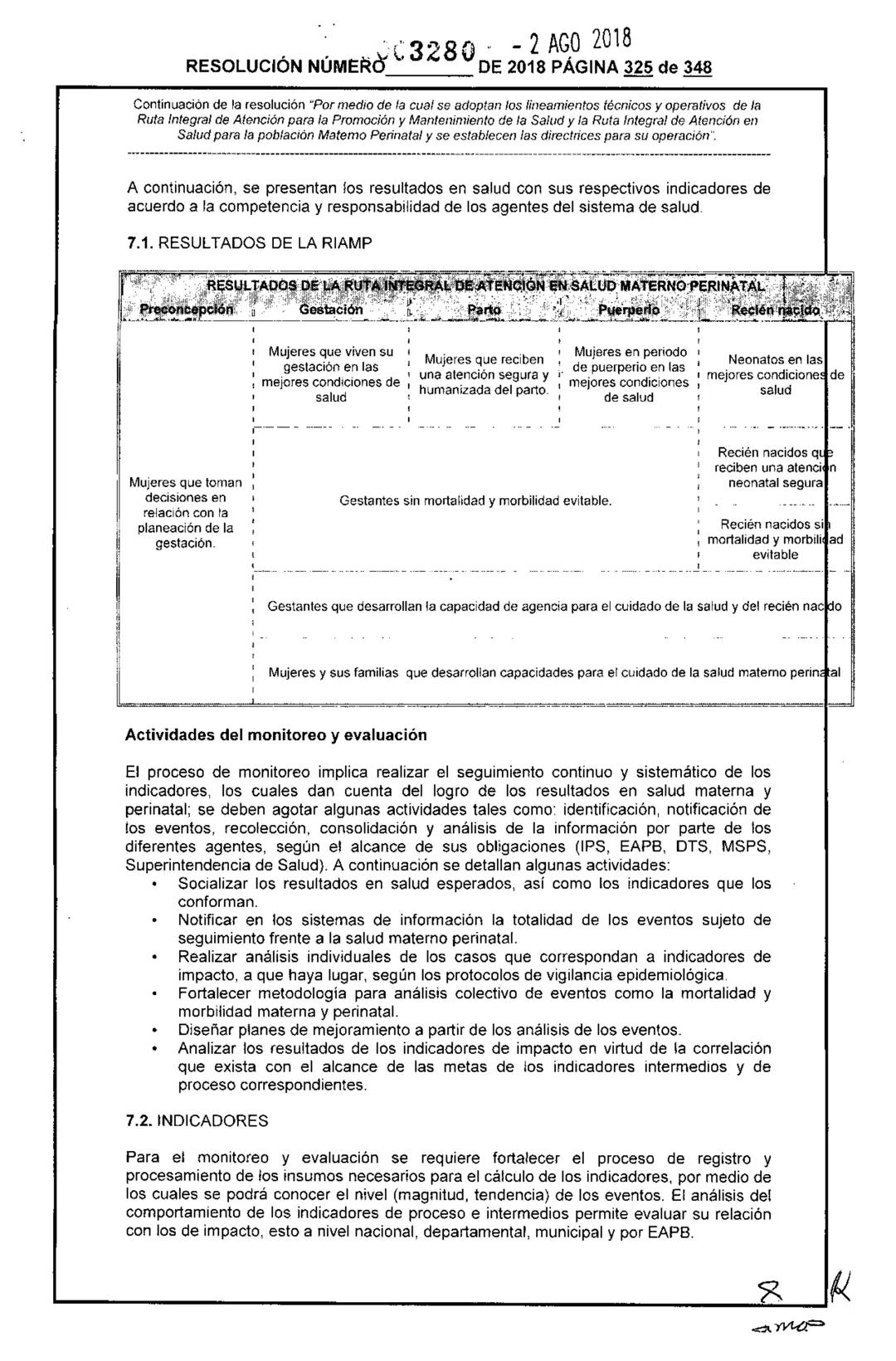 REPÚBLICA DE COLOMBIA
MINISTERIO DE SALUD Y PROTECCIÓN SOCIAL
RESOLUCIÓN NÚMER603280 DE 2018
2 AGO 2018
Por medio de la cual se adoptan los