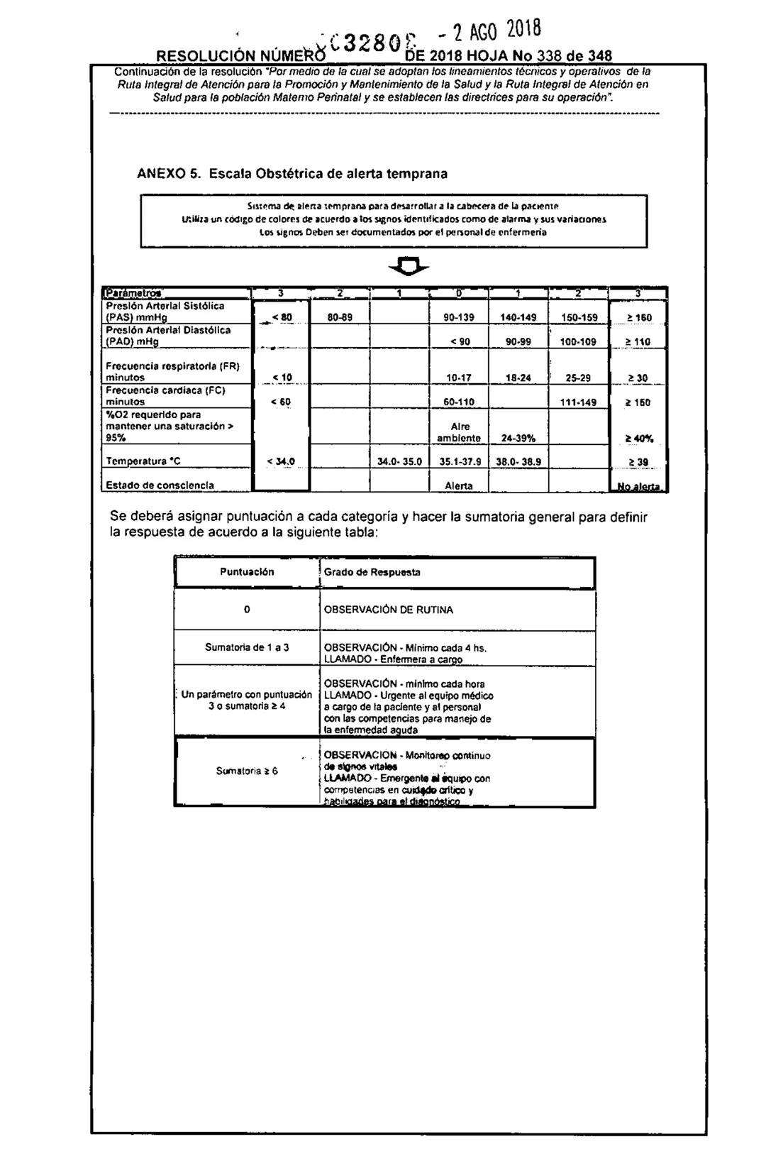 REPÚBLICA DE COLOMBIA
MINISTERIO DE SALUD Y PROTECCIÓN SOCIAL
RESOLUCIÓN NÚMER603280 DE 2018
2 AGO 2018
Por medio de la cual se adoptan los