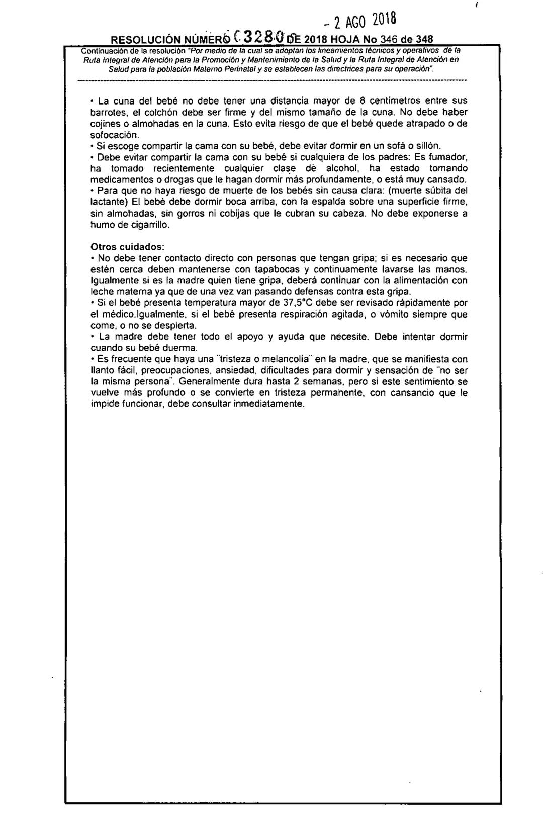 REPÚBLICA DE COLOMBIA
MINISTERIO DE SALUD Y PROTECCIÓN SOCIAL
RESOLUCIÓN NÚMER603280 DE 2018
2 AGO 2018
Por medio de la cual se adoptan los