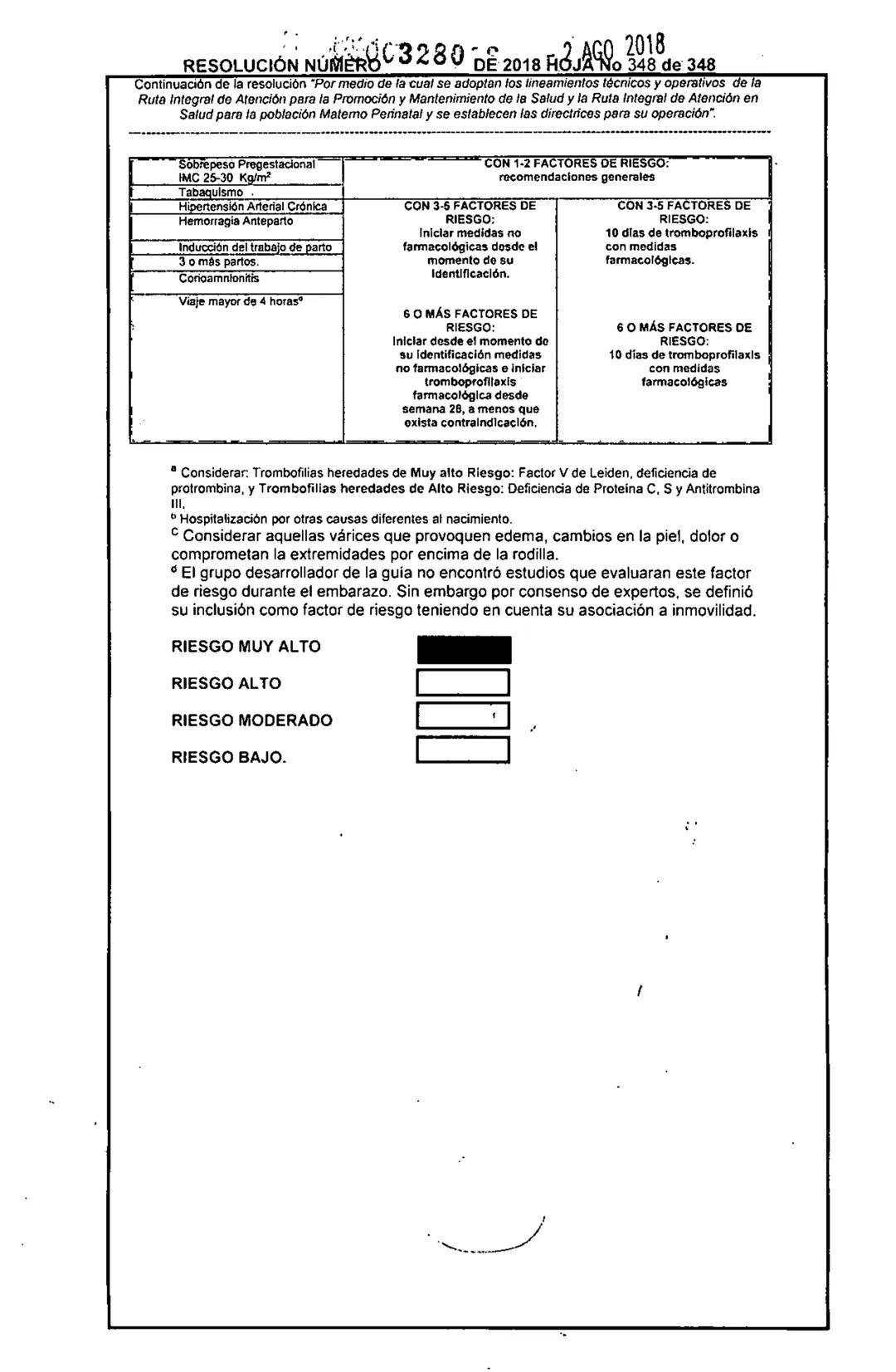 REPÚBLICA DE COLOMBIA
MINISTERIO DE SALUD Y PROTECCIÓN SOCIAL
RESOLUCIÓN NÚMER603280 DE 2018
2 AGO 2018
Por medio de la cual se adoptan los