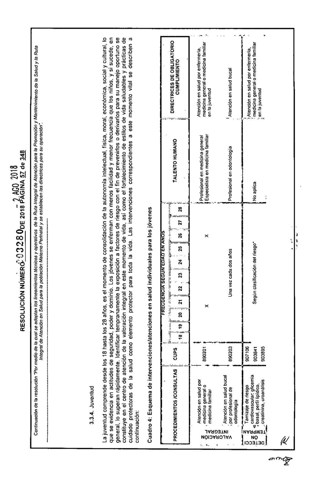 REPÚBLICA DE COLOMBIA
MINISTERIO DE SALUD Y PROTECCIÓN SOCIAL
RESOLUCIÓN NÚMER603280 DE 2018
2 AGO 2018
Por medio de la cual se adoptan los