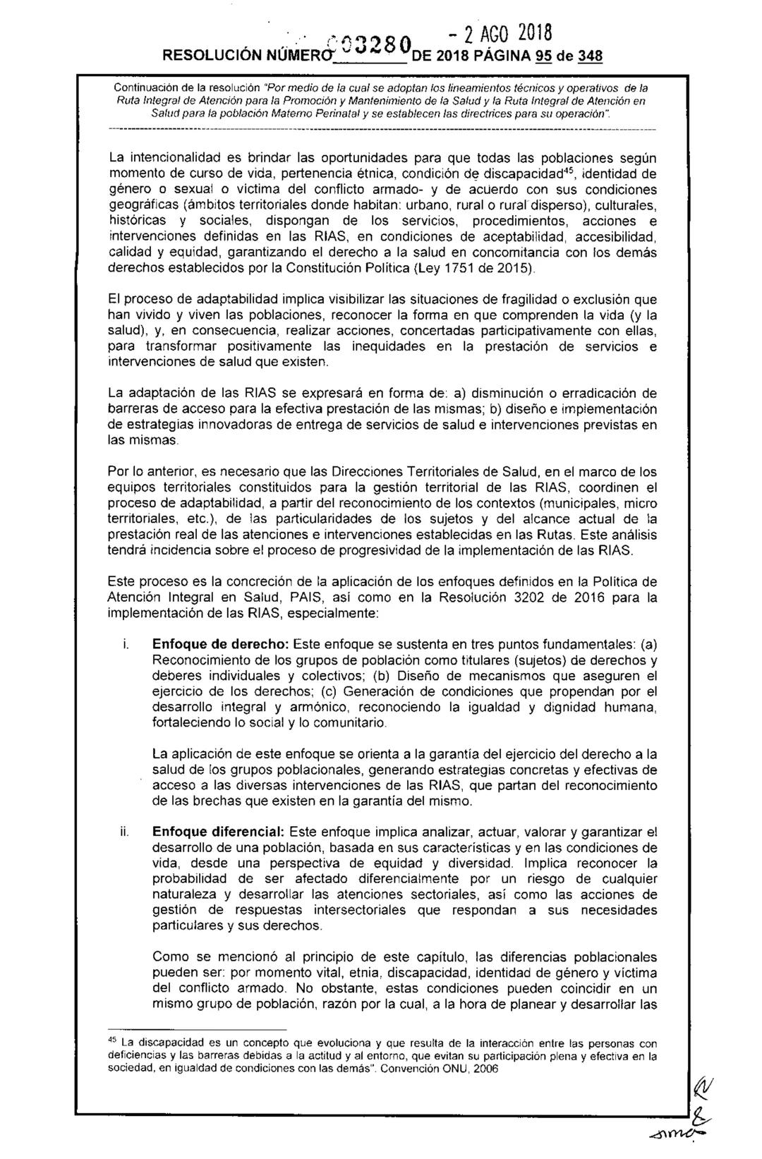 REPÚBLICA DE COLOMBIA
MINISTERIO DE SALUD Y PROTECCIÓN SOCIAL
RESOLUCIÓN NÚMER603280 DE 2018
2 AGO 2018
Por medio de la cual se adoptan los