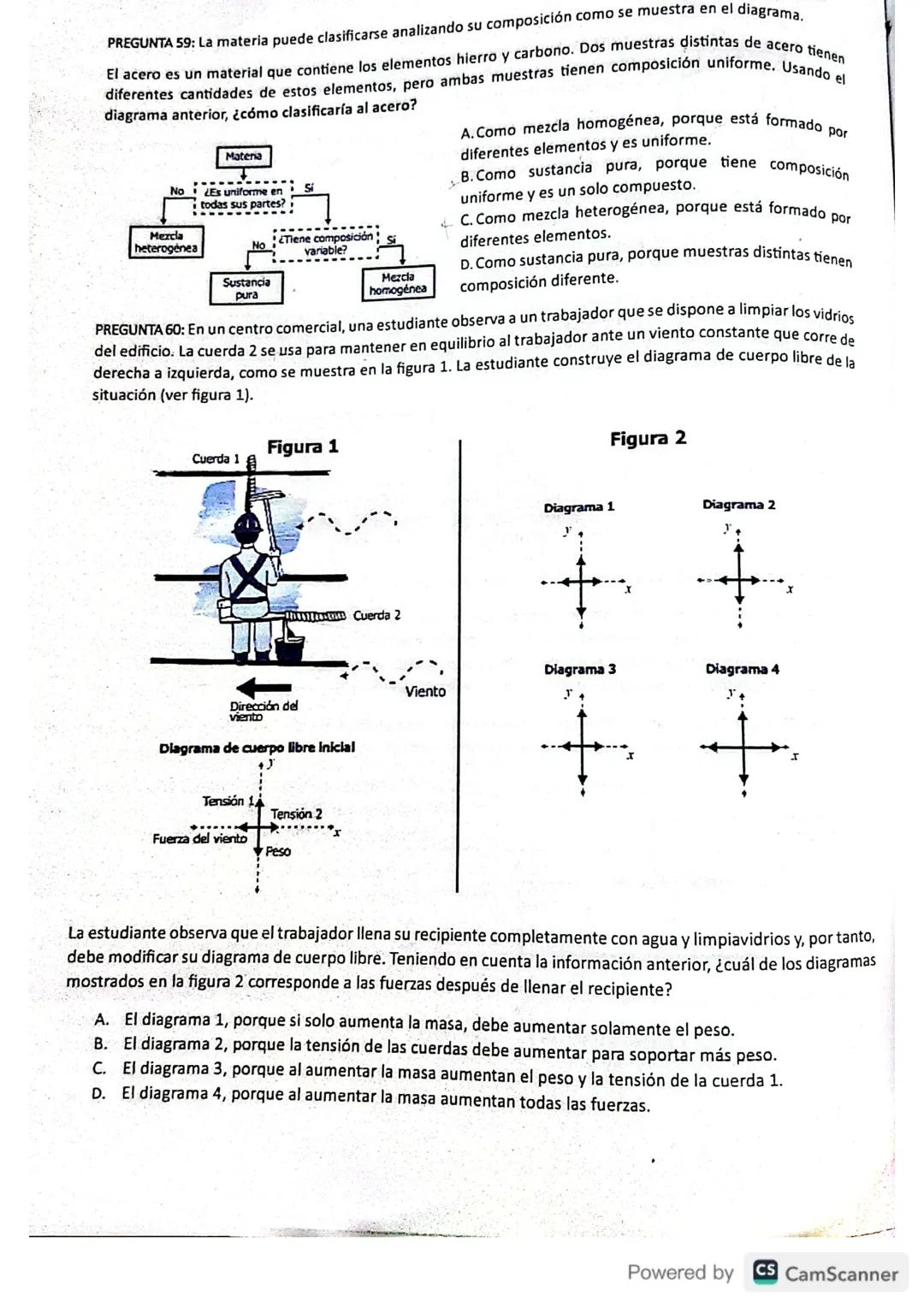 PREGUNTA 47: A continuación, se muestra un modelo que simboliza la distribución
de las moléculas de agua en estado líquido, en un recipiente