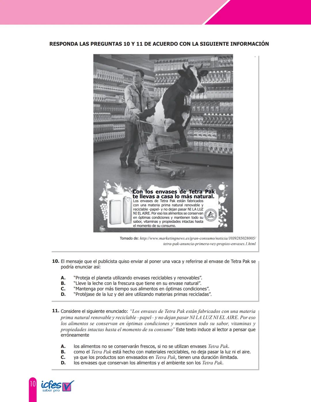 icfes
saber pro
CUADERNILLO DE PREGUNTAS
Módulo de lectura crítica
Saber Pro
GOBIERNO
DE COLOMBIA
MINEDUCACIÓN icfes
mejor saber Presidente