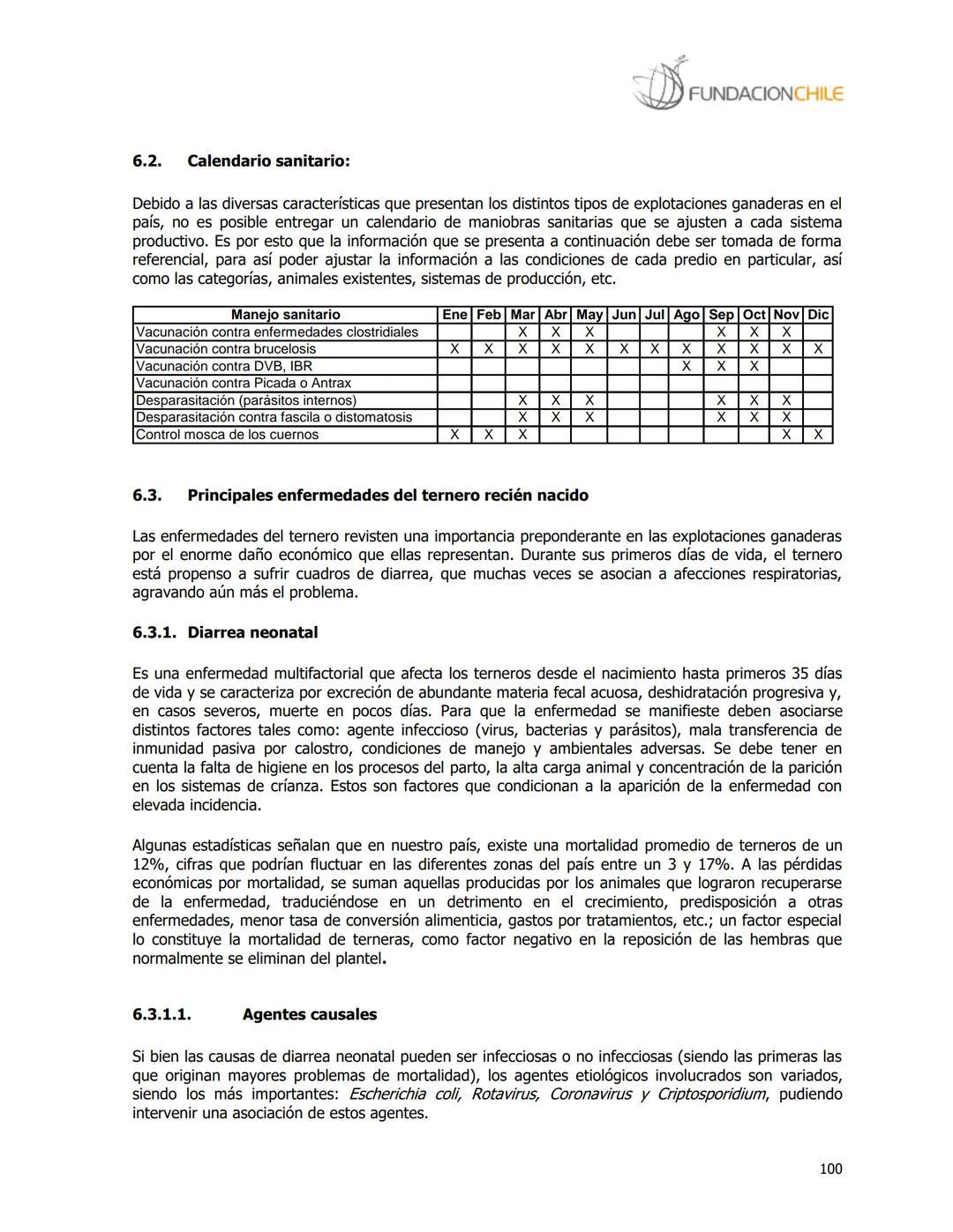 # FUNDACIONCHILE
MANUAL DE PRODUCCIÓN BOVINA
Dirigido a profesionales y técnicos
Agosto de 2008 FUNDACIONCHILE
INDICE
Introducción...
1.