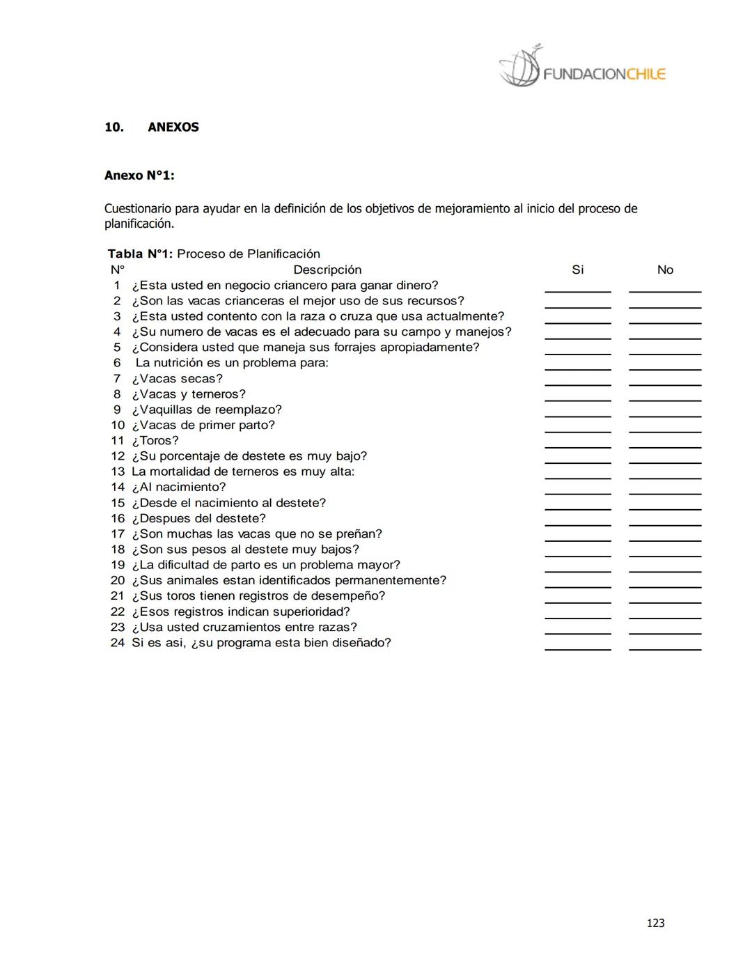 # FUNDACIONCHILE
MANUAL DE PRODUCCIÓN BOVINA
Dirigido a profesionales y técnicos
Agosto de 2008 FUNDACIONCHILE
INDICE
Introducción...
1.
