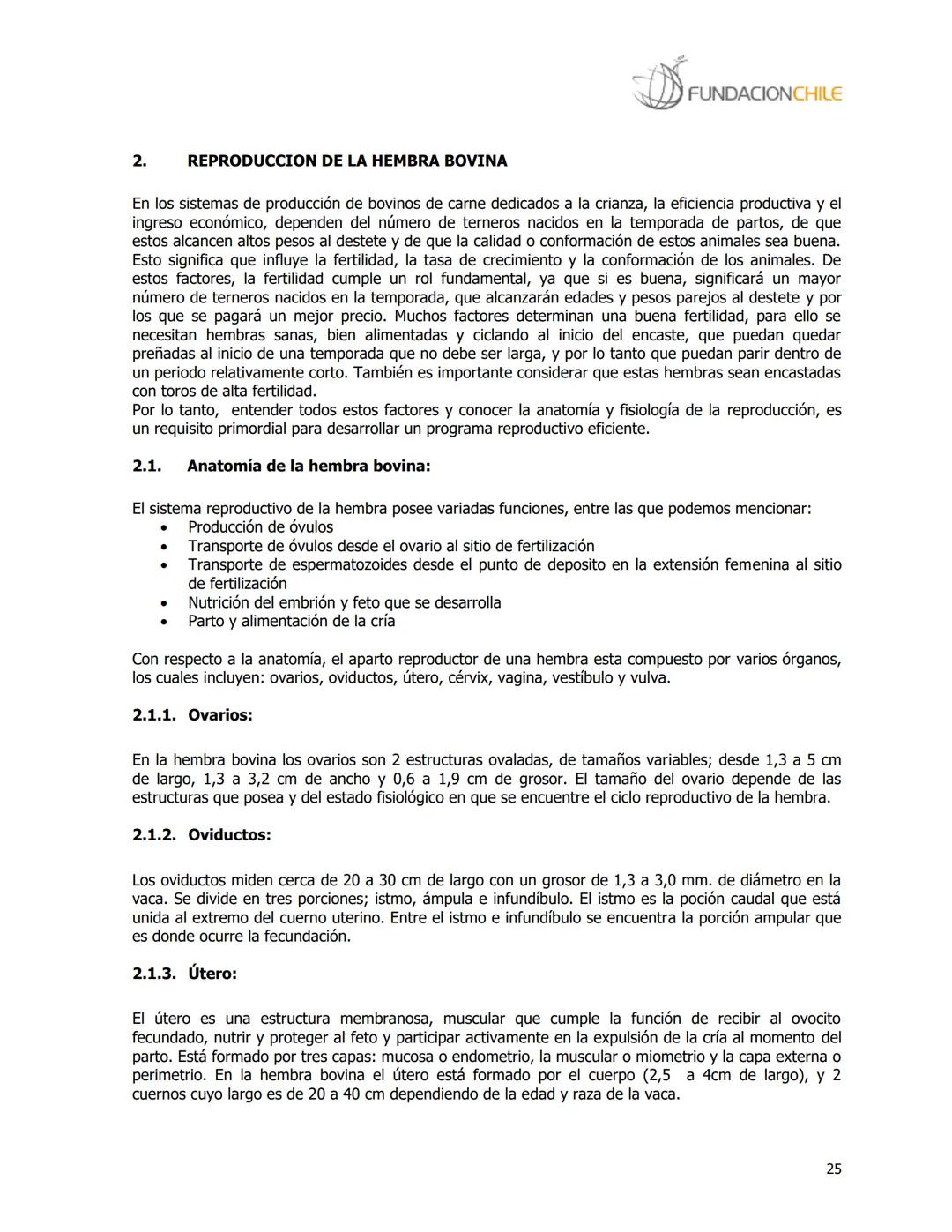 # FUNDACIONCHILE
MANUAL DE PRODUCCIÓN BOVINA
Dirigido a profesionales y técnicos
Agosto de 2008 FUNDACIONCHILE
INDICE
Introducción...
1.
