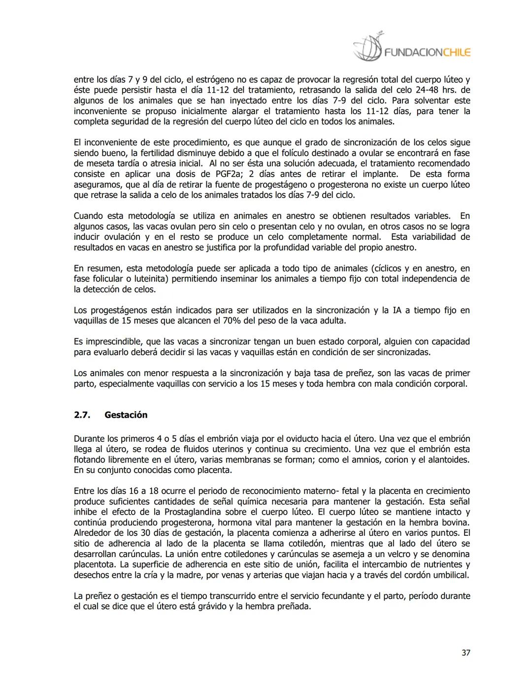 # FUNDACIONCHILE
MANUAL DE PRODUCCIÓN BOVINA
Dirigido a profesionales y técnicos
Agosto de 2008 FUNDACIONCHILE
INDICE
Introducción...
1.