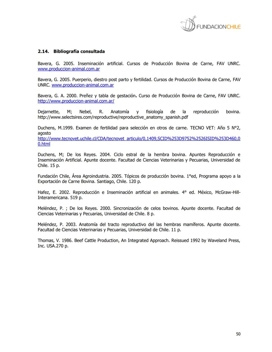 # FUNDACIONCHILE
MANUAL DE PRODUCCIÓN BOVINA
Dirigido a profesionales y técnicos
Agosto de 2008 FUNDACIONCHILE
INDICE
Introducción...
1.