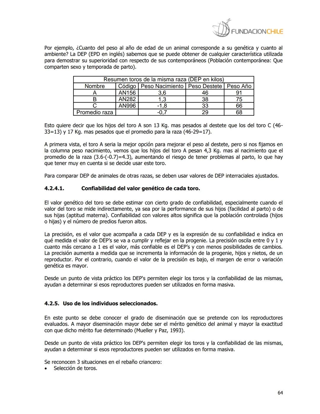 # FUNDACIONCHILE
MANUAL DE PRODUCCIÓN BOVINA
Dirigido a profesionales y técnicos
Agosto de 2008 FUNDACIONCHILE
INDICE
Introducción...
1.