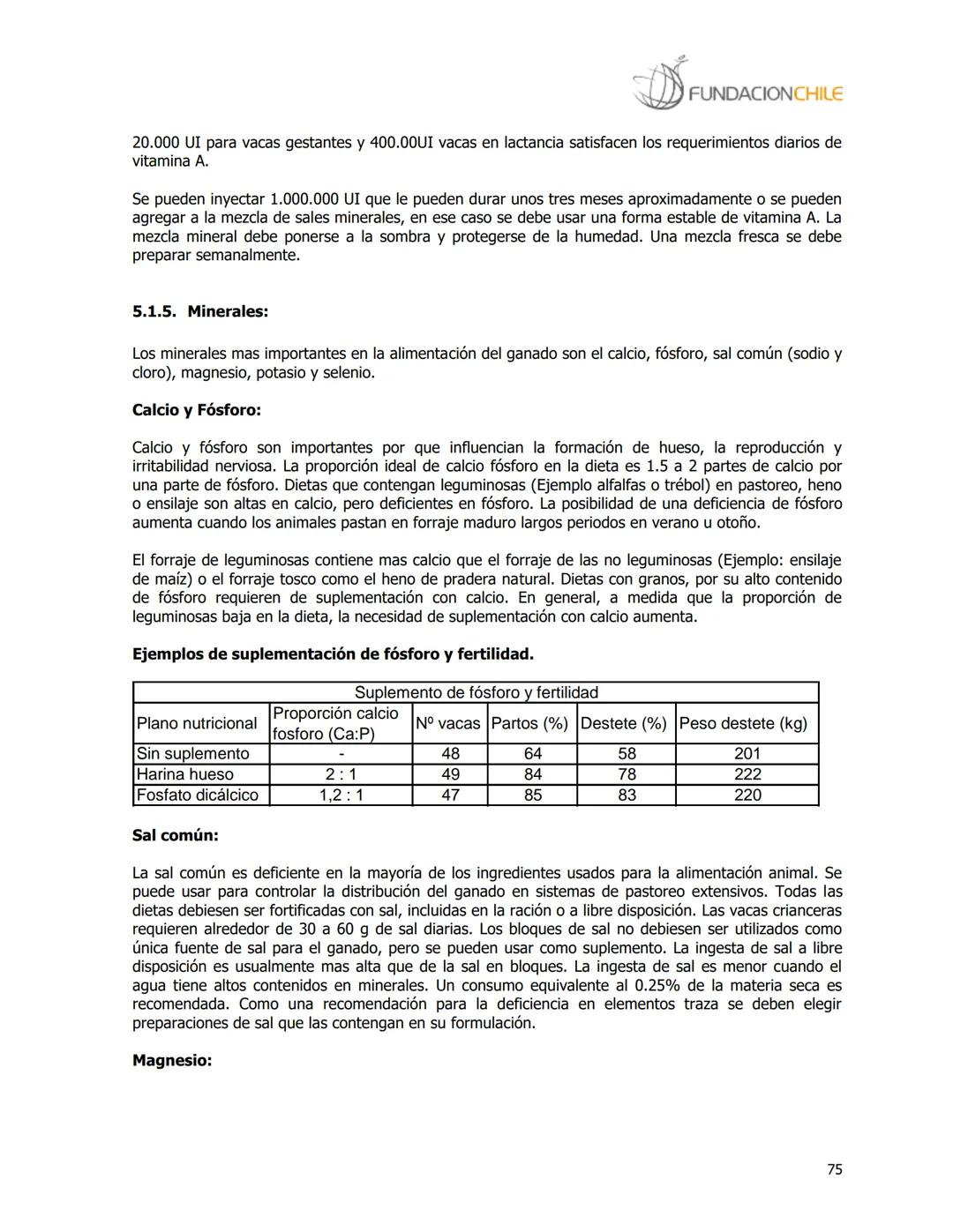 # FUNDACIONCHILE
MANUAL DE PRODUCCIÓN BOVINA
Dirigido a profesionales y técnicos
Agosto de 2008 FUNDACIONCHILE
INDICE
Introducción...
1.